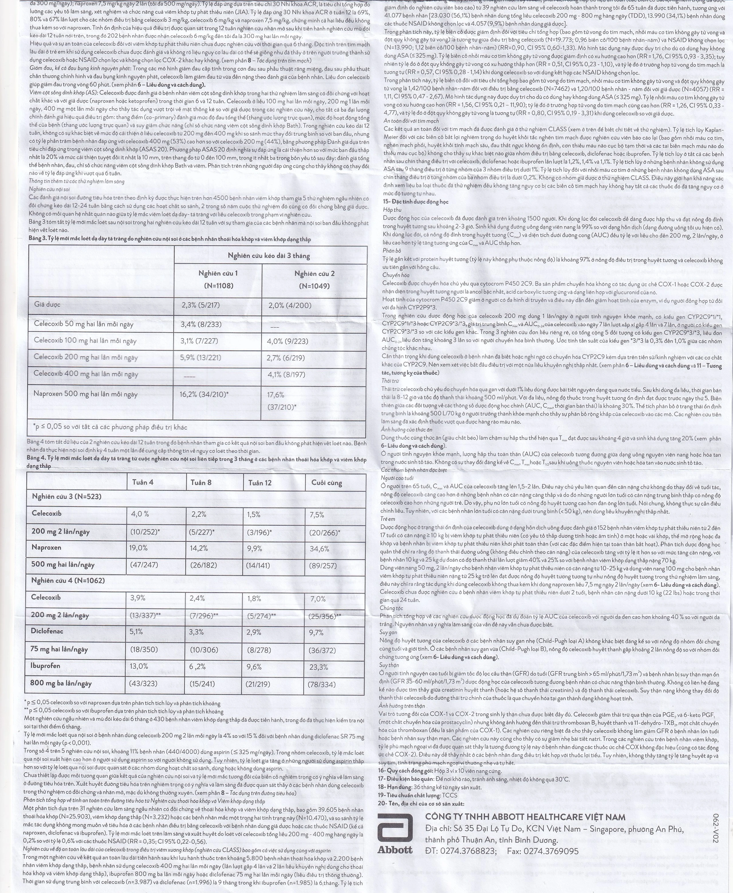 Viên nang cứng Coxileb 200 Glomed điều trị viêm khớp dạng thấp (3 vỉ x 10 viên)