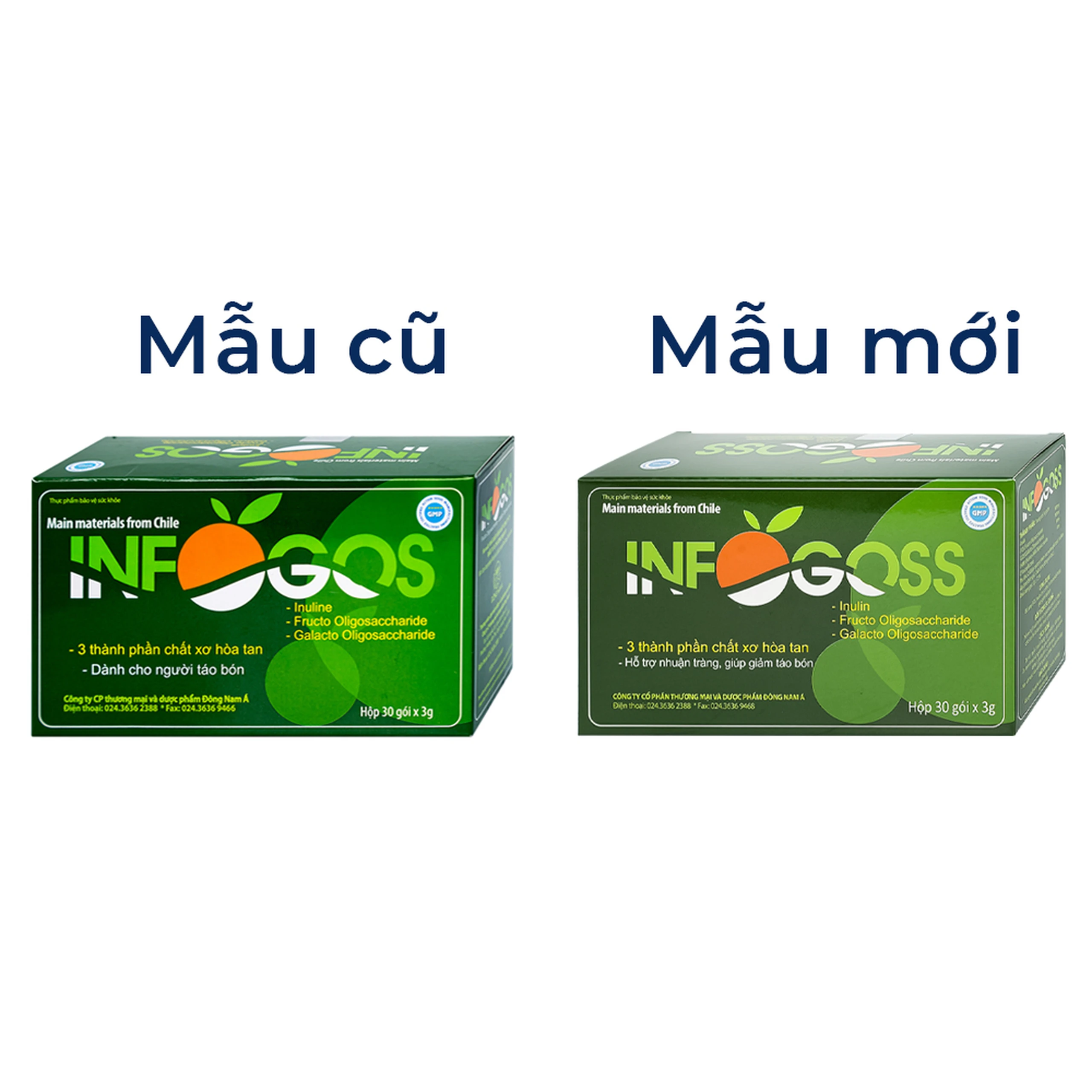 Bột hòa tan giúp giảm táo bón Infogoss IAP (30 gói)