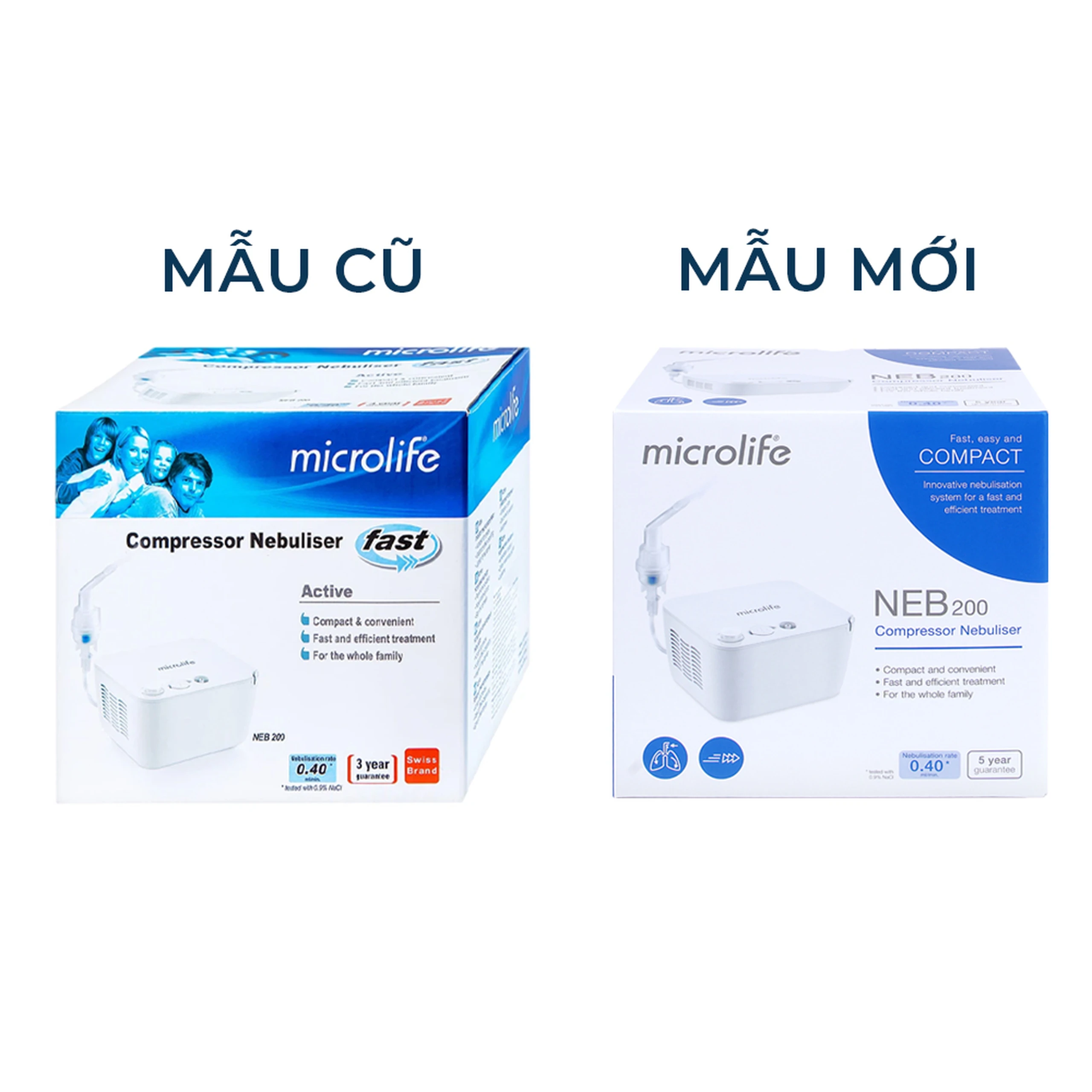 Máy xông khí dung Microlife NEB200 hỗ trợ điều trị bệnh lý về đường hô hấp