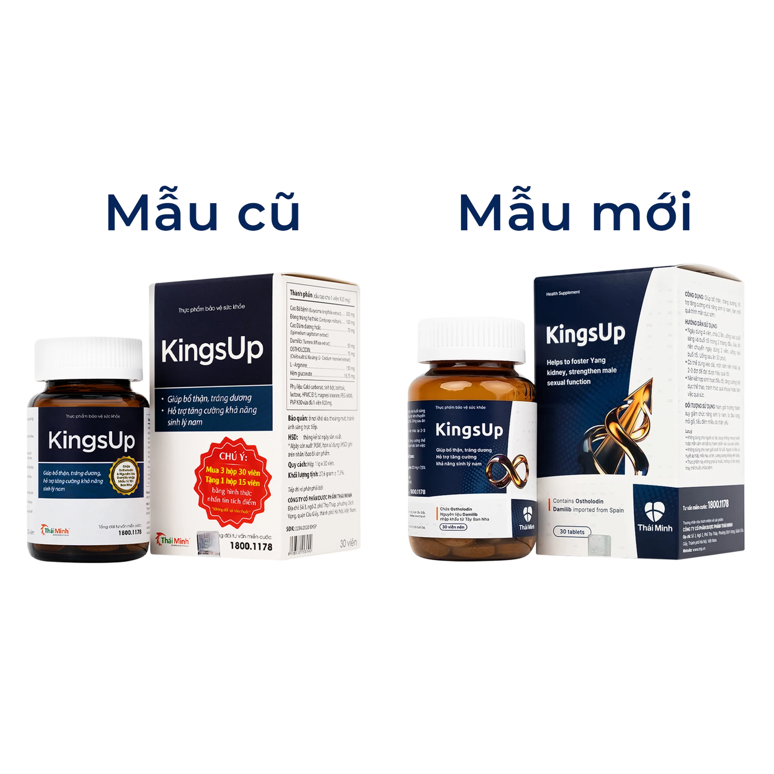 Viên uống hỗ trợ tăng cường sinh lý KingsUp Thái Minh (30 viên)