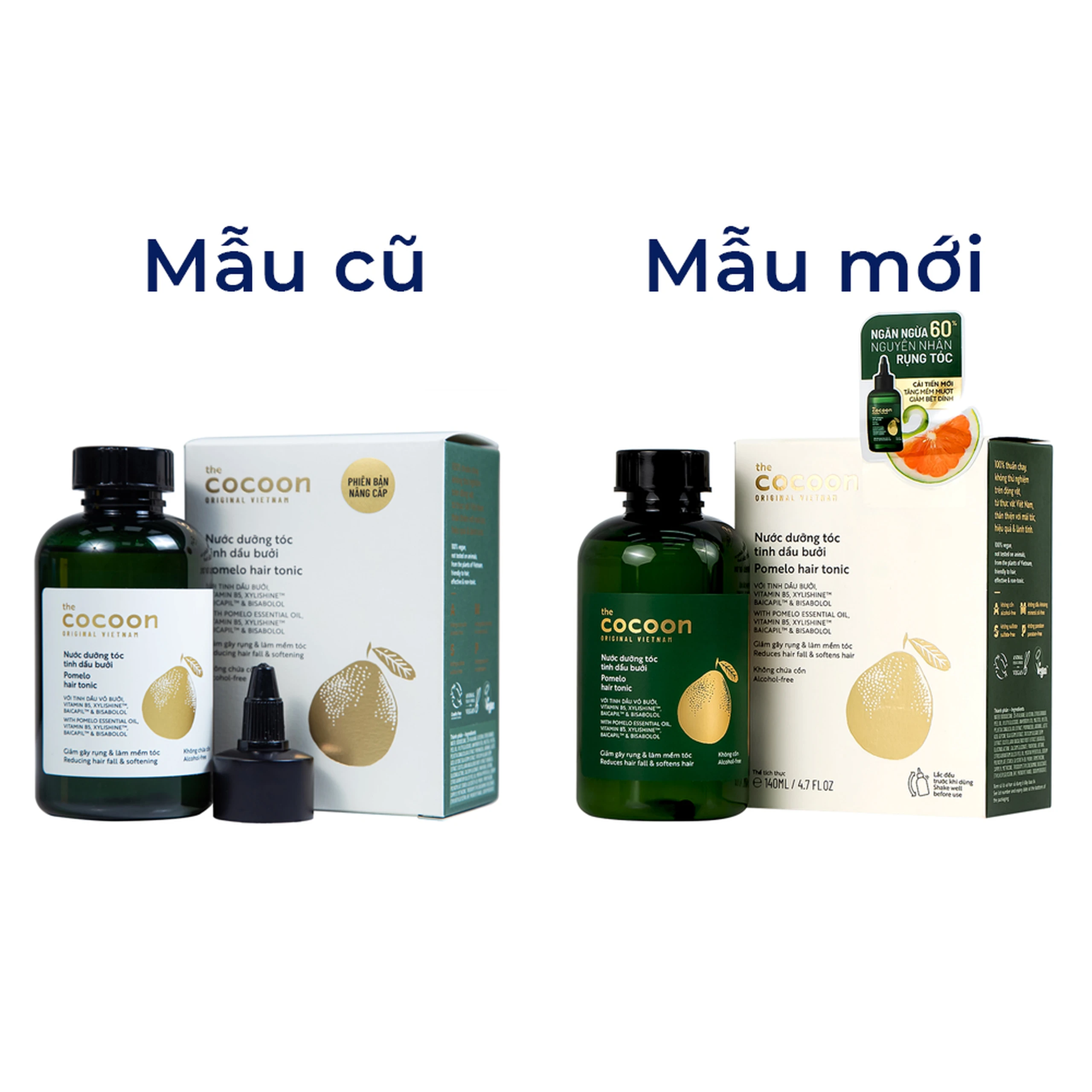 Tinh dầu bưởi dưỡng, ngăn rụng tóc Cocoon phiên bản nâng cấp 140ml