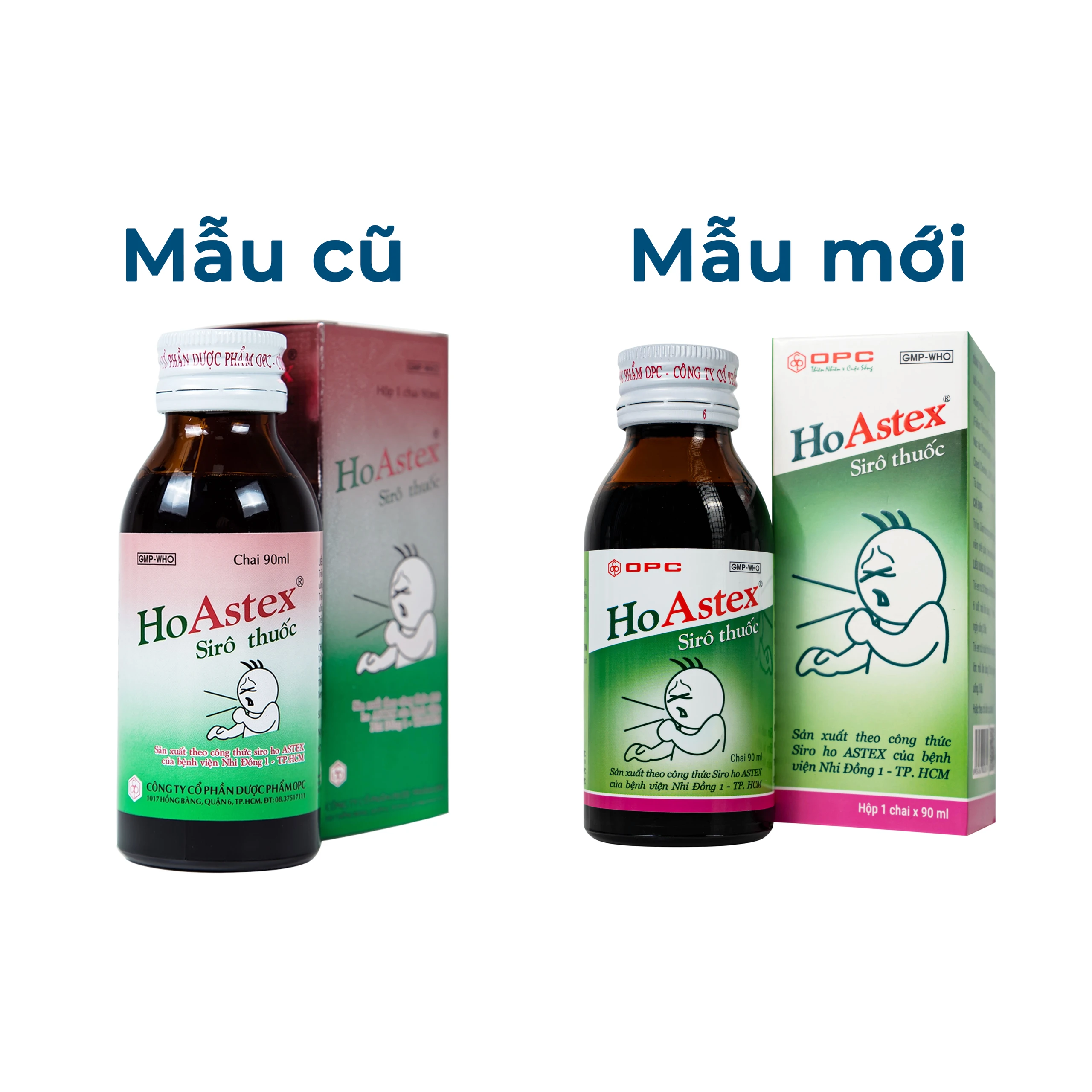 Siro HoAstex OPC điều trị ho, giảm ho trong viêm họng, viêm phế quản (90ml)