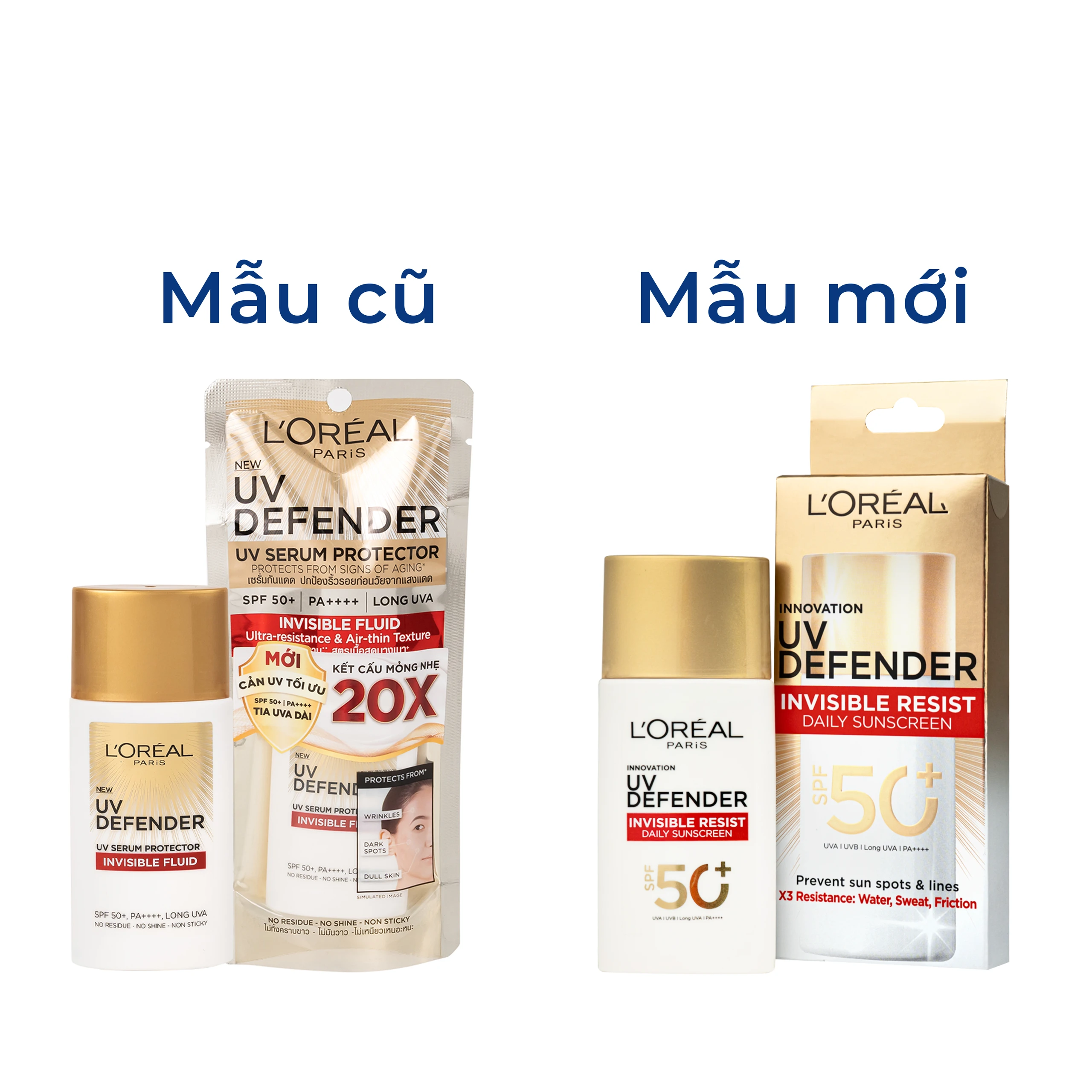 Kem chống nắng L’Oréal UV Defender Invisible Resist Daily SPF 50+ PA++++ bảo vệ da (50ml) 2