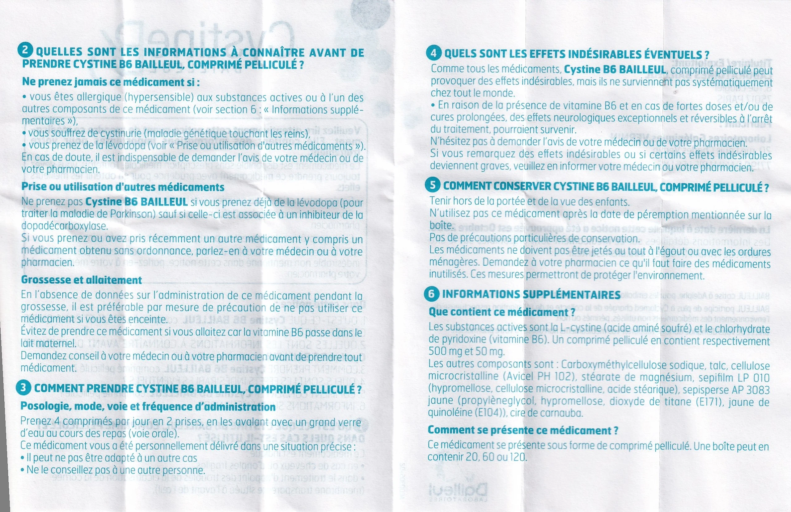 Thuốc Cystine B6 500mg Galeniques Vernin điều trị các bệnh lý liên quan đến tóc và loạn dưỡng móng (20 viên)