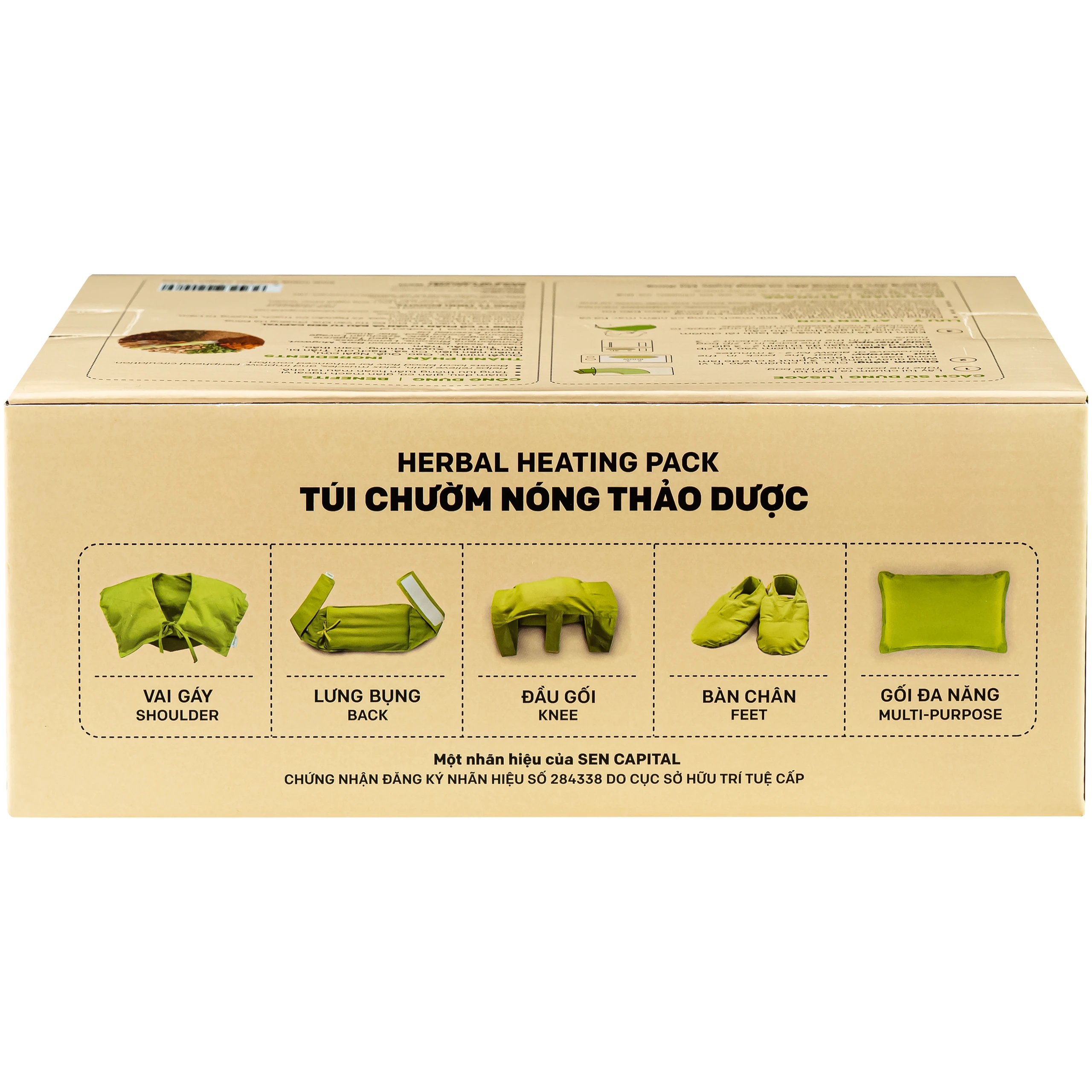 Túi chườm nóng thảo dược vai gáy Hapaku giúp giảm đau vai gáy cổ, giảm căng cứng cơ, lưu thông khí huyết (dùng lò vi sóng) 4