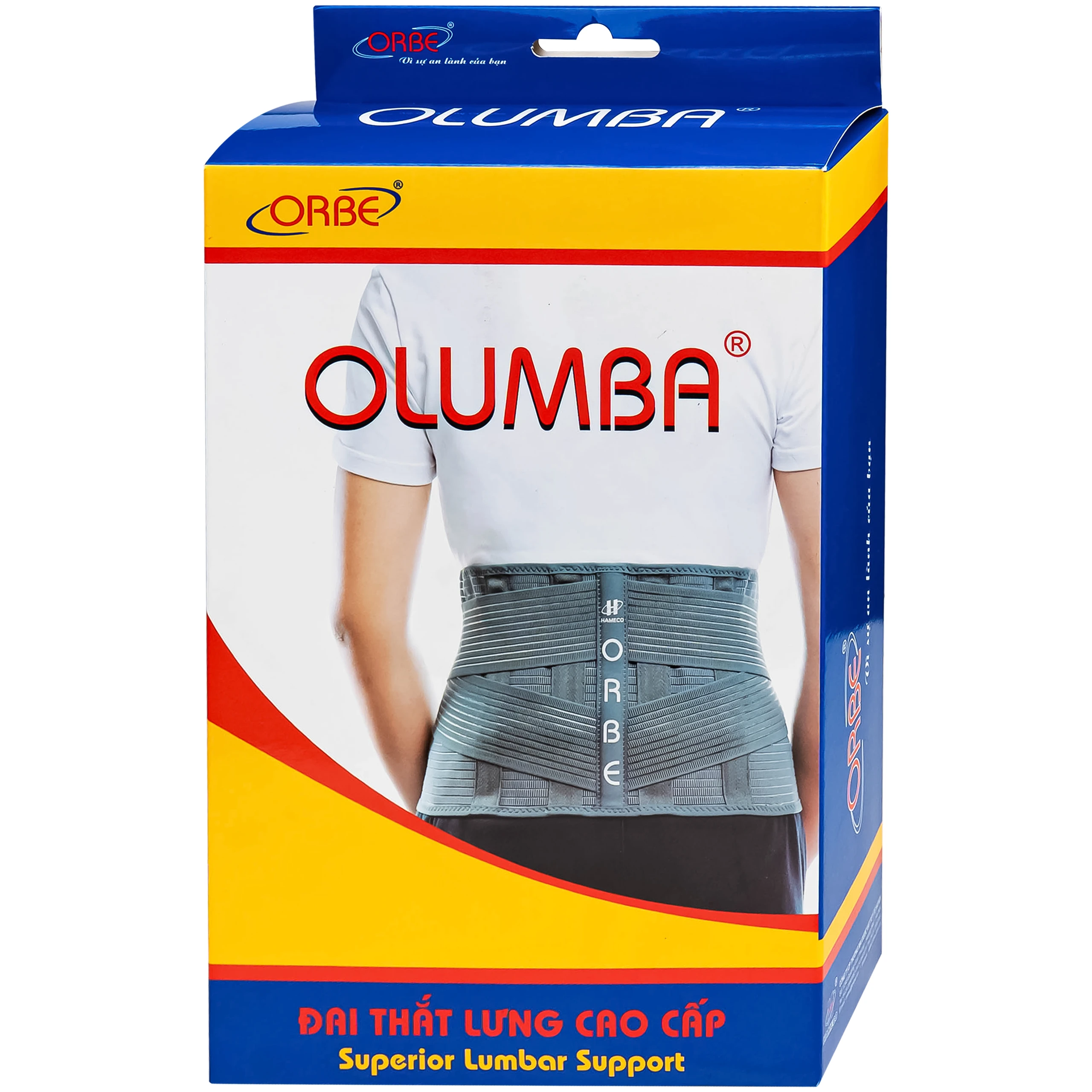 Đai thắt lưng Olumba Orbe size S hỗ trợ giảm đau, cố định cột sống 3