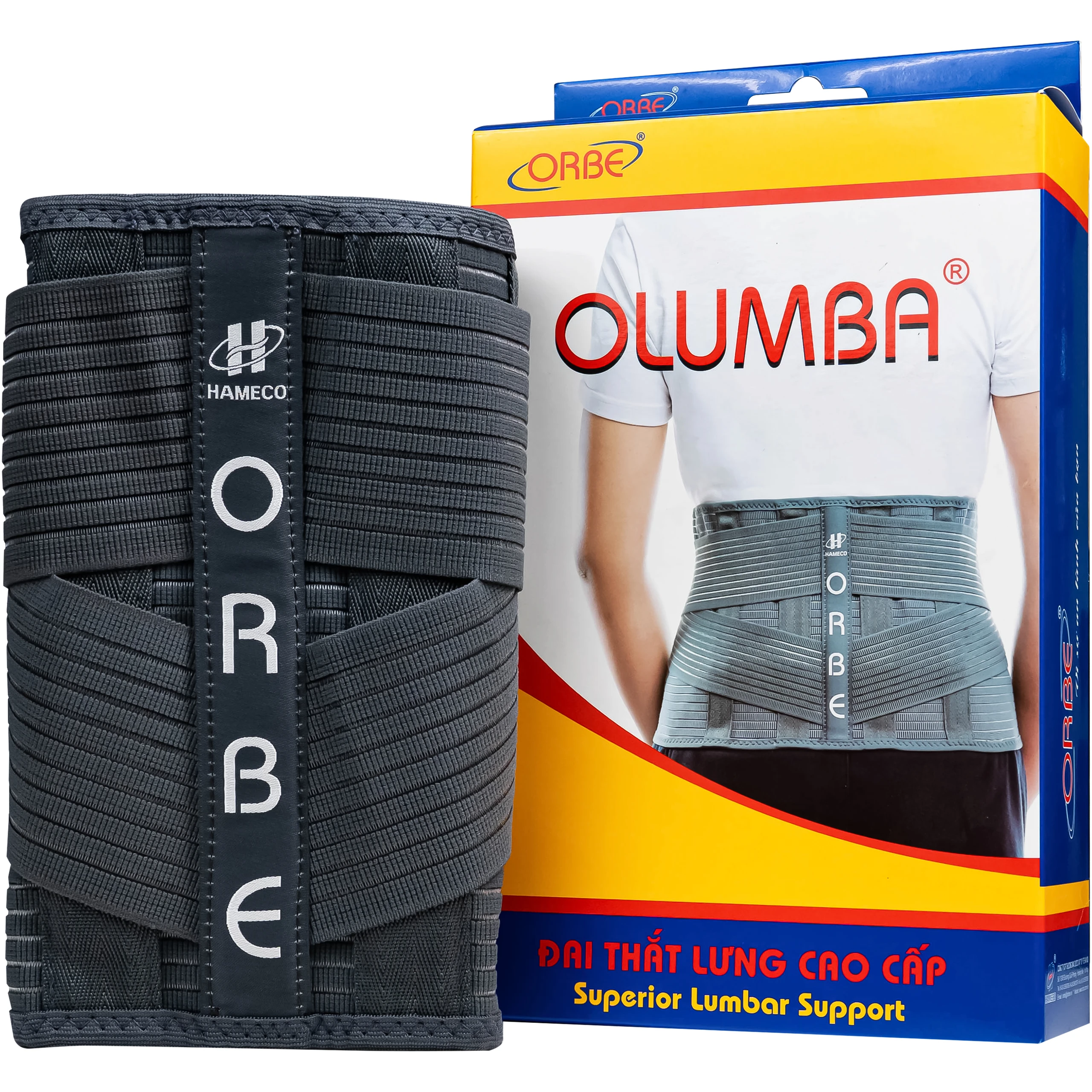 Đai thắt lưng Olumba Orbe size S hỗ trợ giảm đau, cố định cột sống 1