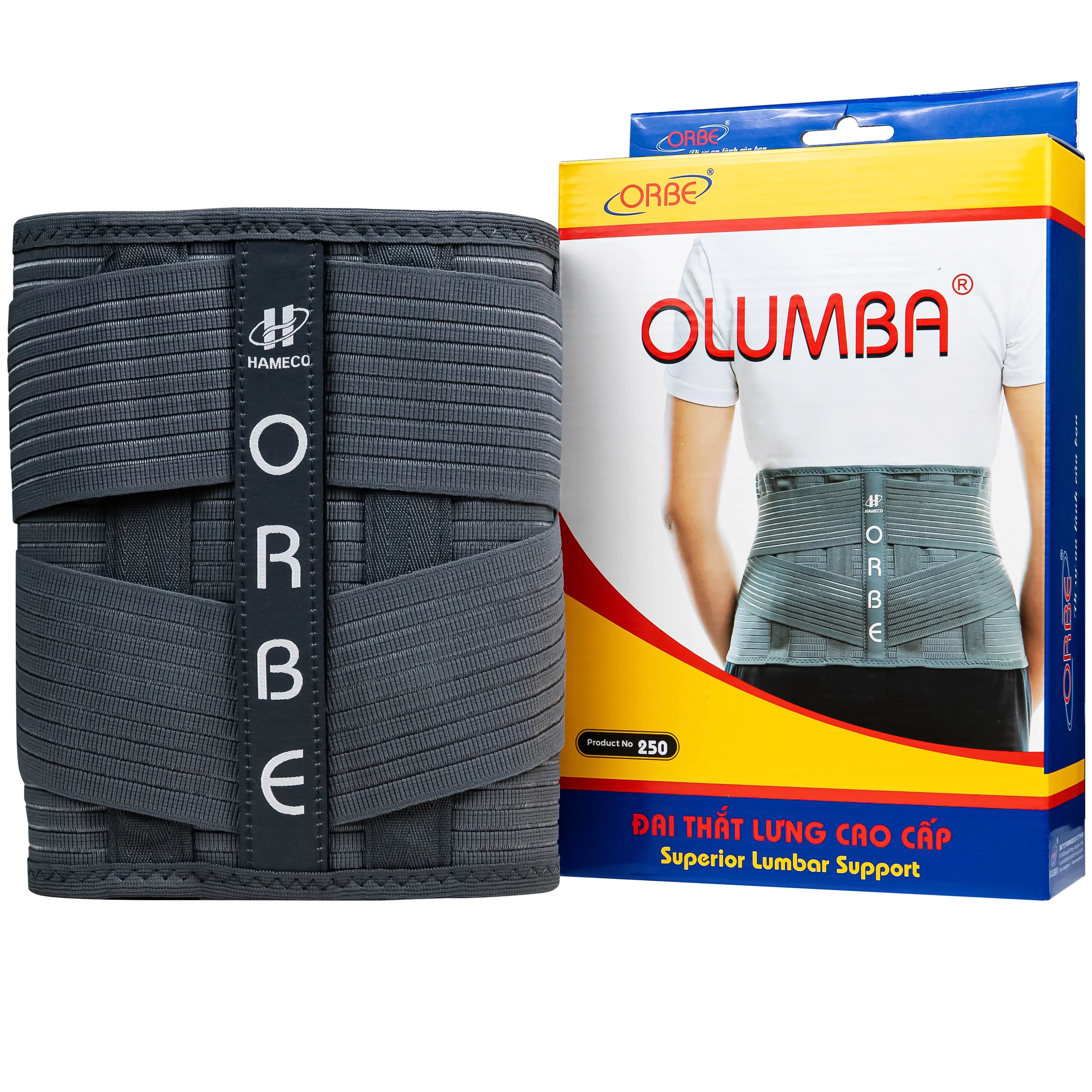 Đai thắt lưng Olumba Orbe size XXL hỗ trợ giảm đau, cố định cột sống 1