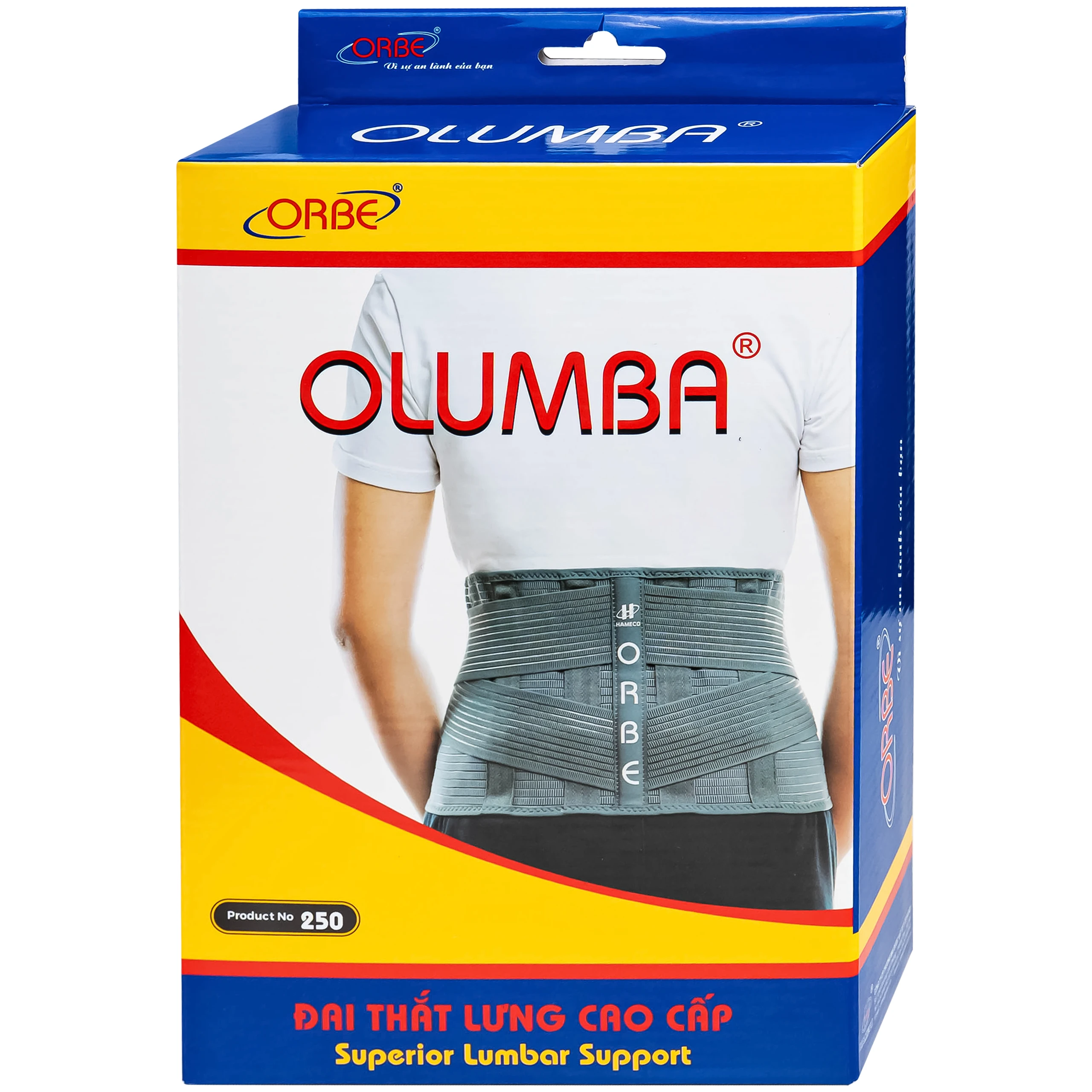 Đai thắt lưng Olumba Orbe size XXL hỗ trợ giảm đau, cố định cột sống 8