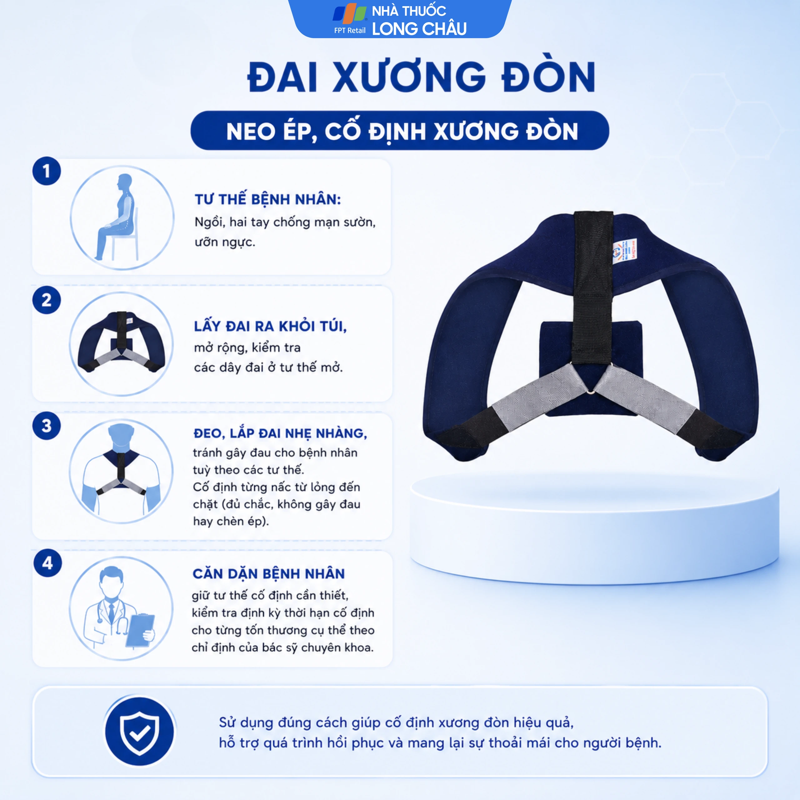 Đai xương đòn size 8 Gia Hưng 3