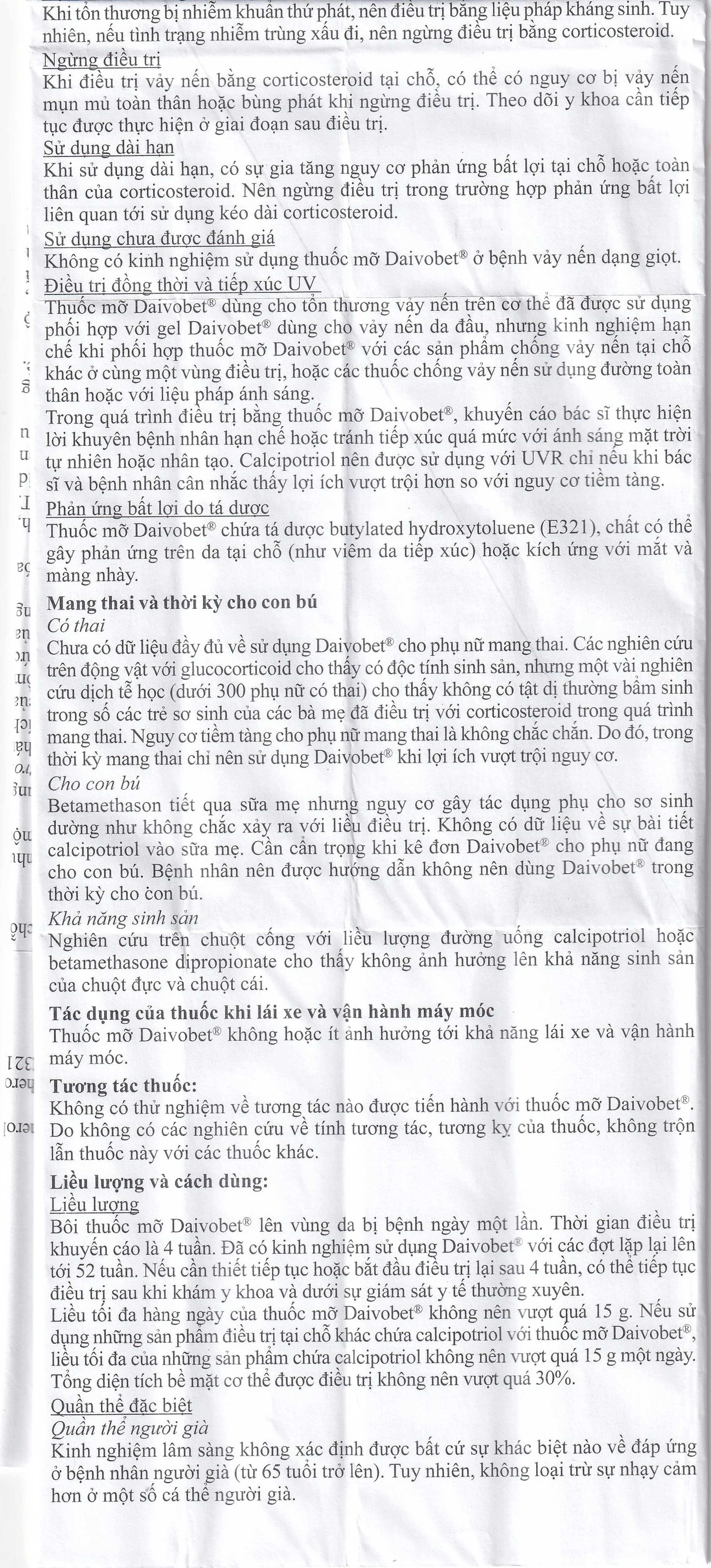 Thuốc mỡ Daivobet LEO điều trị bệnh vảy nến mảng mạn tính (15g)