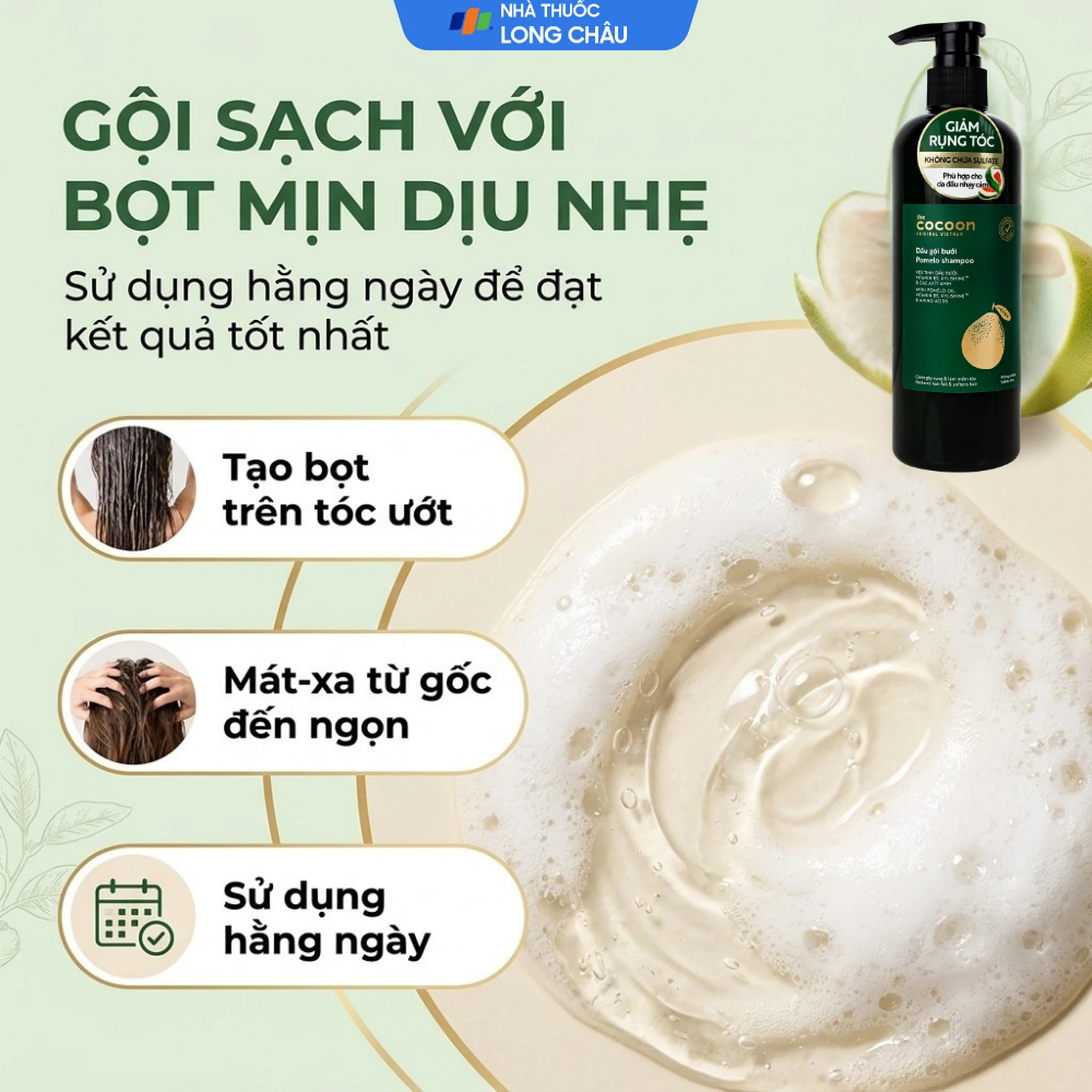 Dầu gội bưởi không sulfate Cocoon 500ml 4