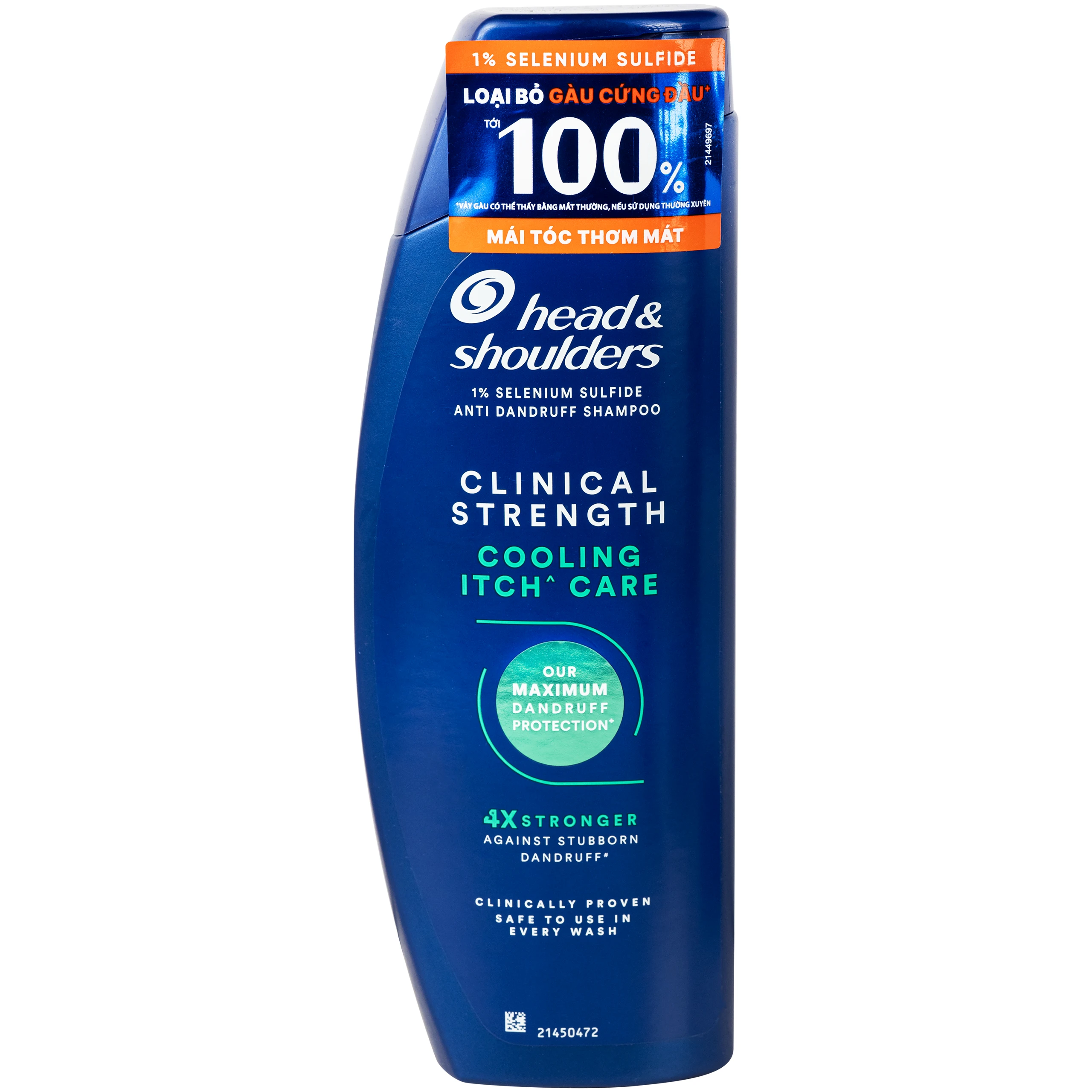 Dầu gội Head & Shoulders clinical strength cooling itch care gàu dai dẳng và da đầu ngứa (400ml) 1