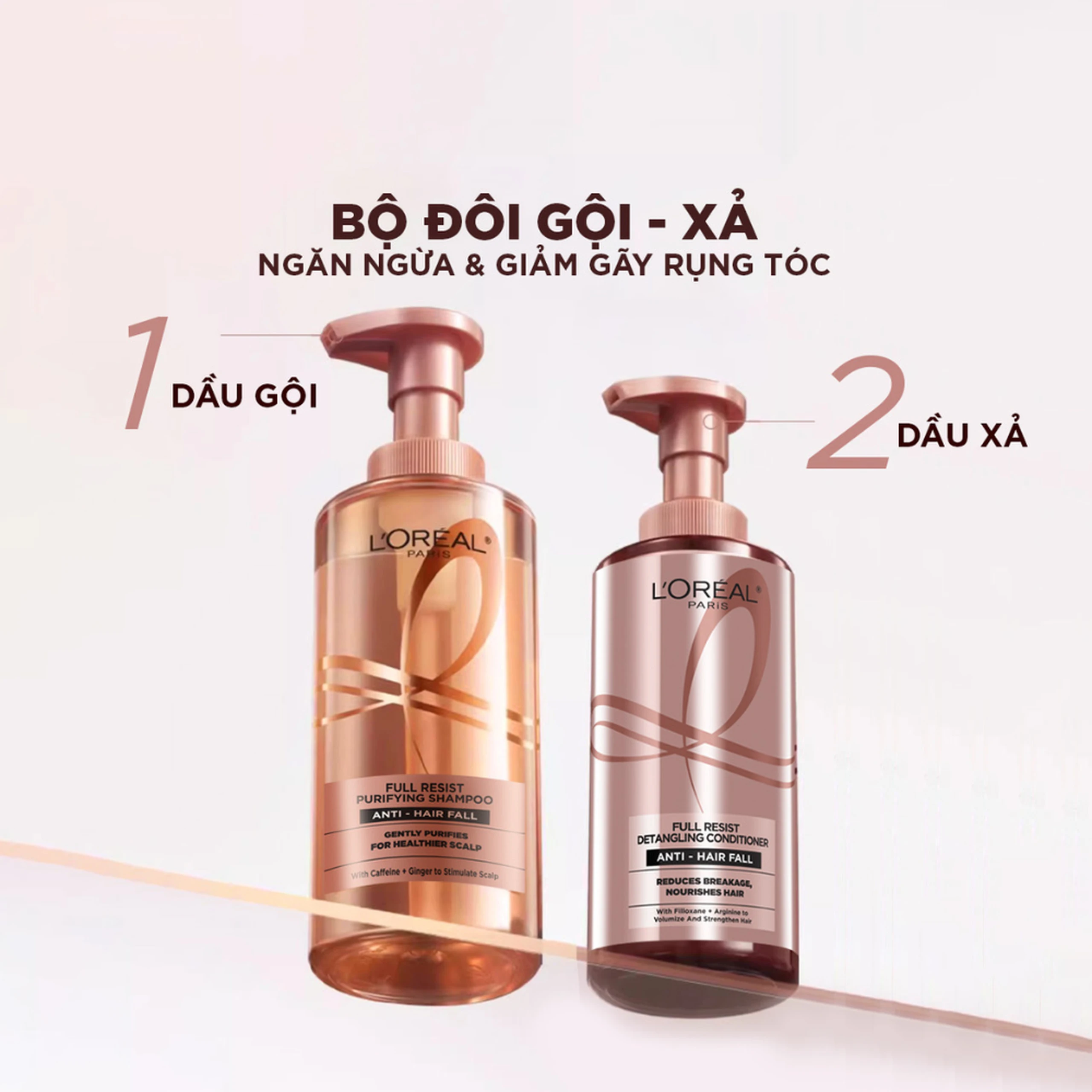 Dầu gội L'oreal full resist purifying giảm gãy rụng tóc giúp tóc chắc khỏe (440ml) 8