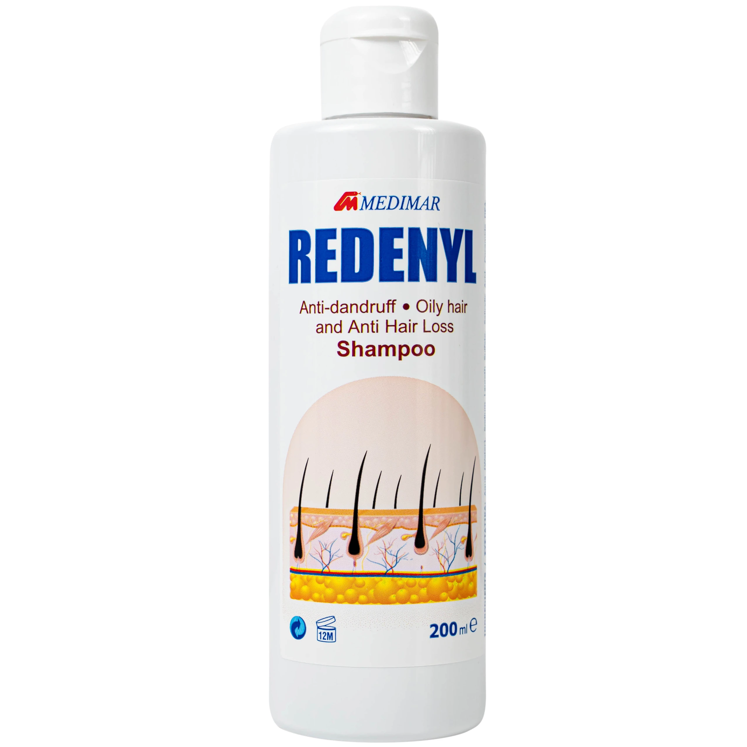 Dầu gội Redenyl Medimar chống rụng, kích thích mọc tóc (200ml)