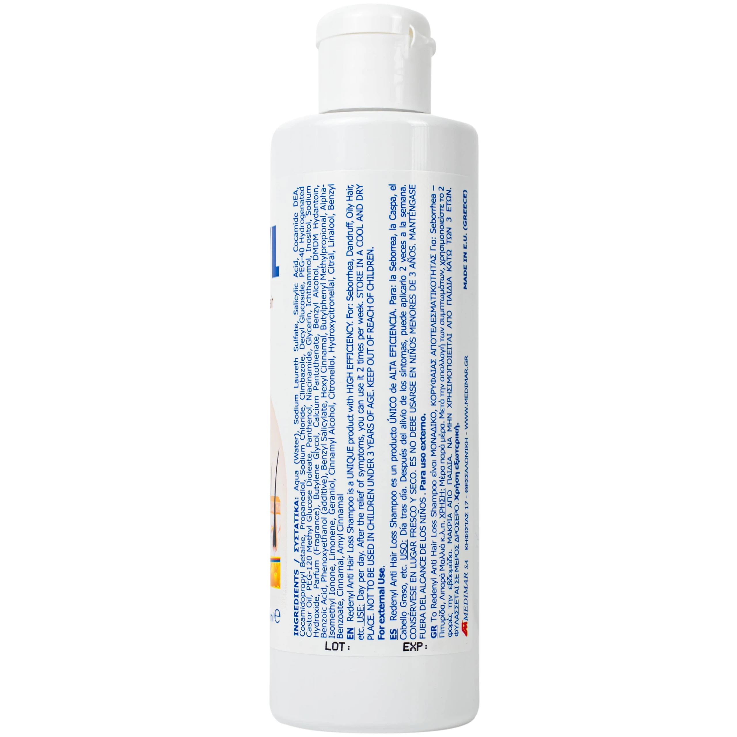 Dầu gội Redenyl Medimar chống rụng, kích thích mọc tóc (200ml)