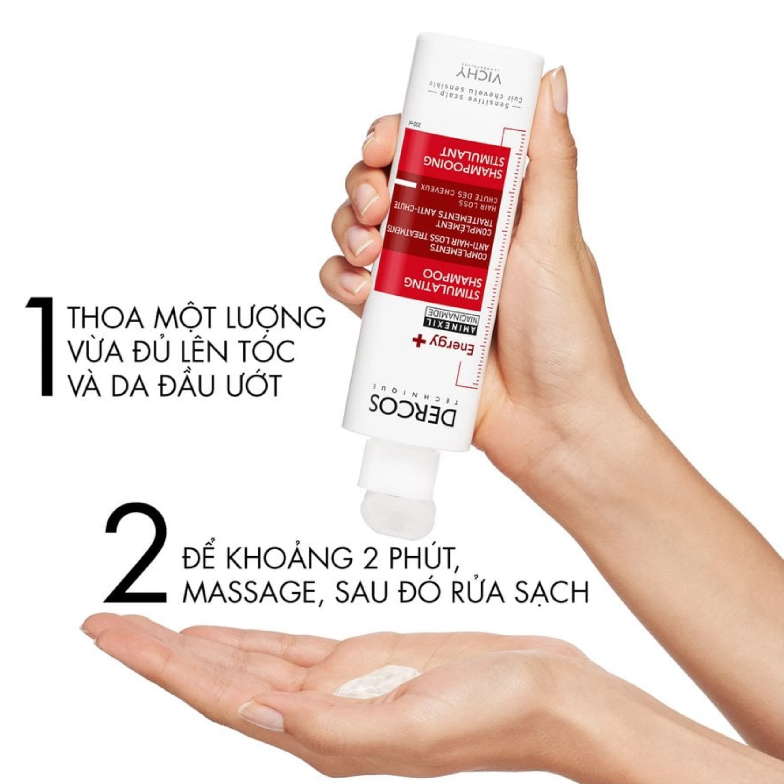 Dầu gội ngăn ngừa và giảm rụng tóc Vichy Dercos Energising (200ml) 