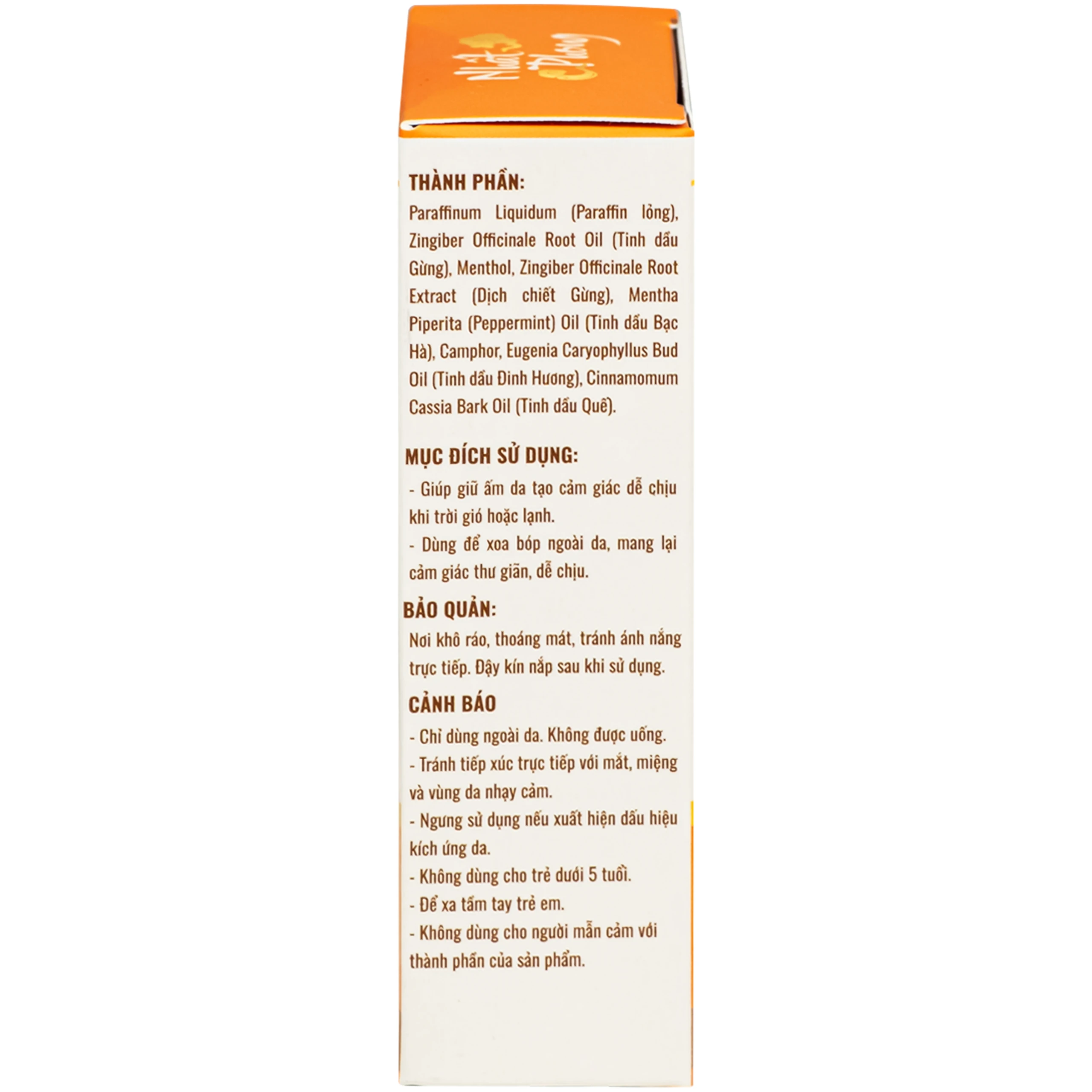 Dầu gừng thảo dược Nhất Phong giúp giảm đau cơ xương khớp (30ml) 5