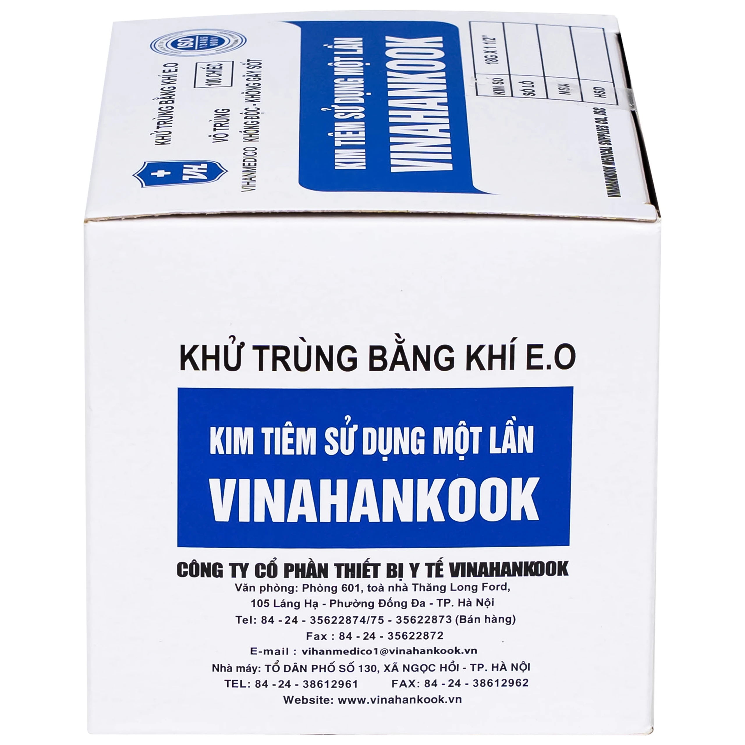 Đầu kim 18G Vinahankook vô trùng, dùng một lần (100 cái) 11