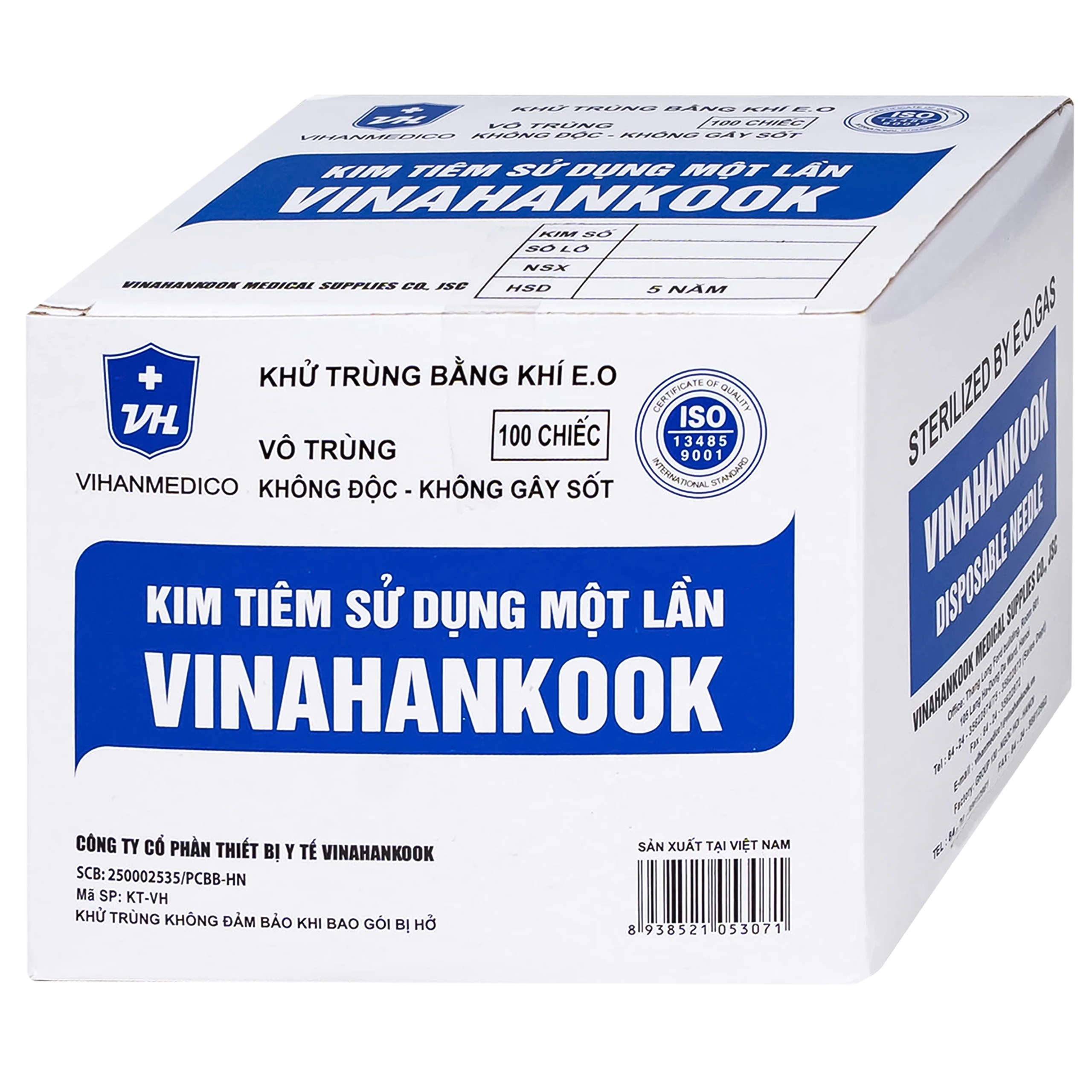 Đầu kim 26G Vinahankook vô trùng, dùng một lần (100 cái) 1
