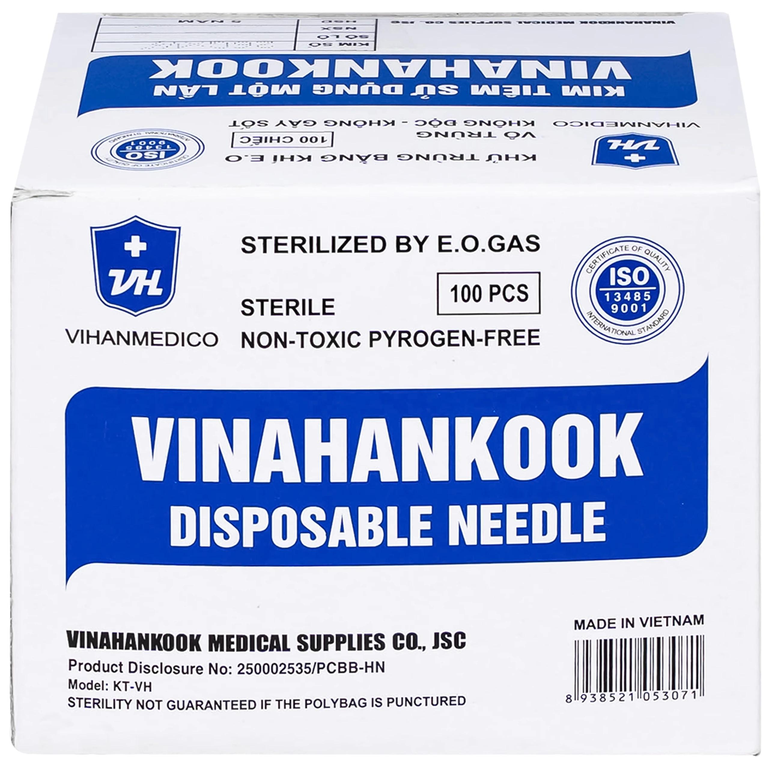 Đầu kim 26G Vinahankook vô trùng, dùng một lần (100 cái) 9