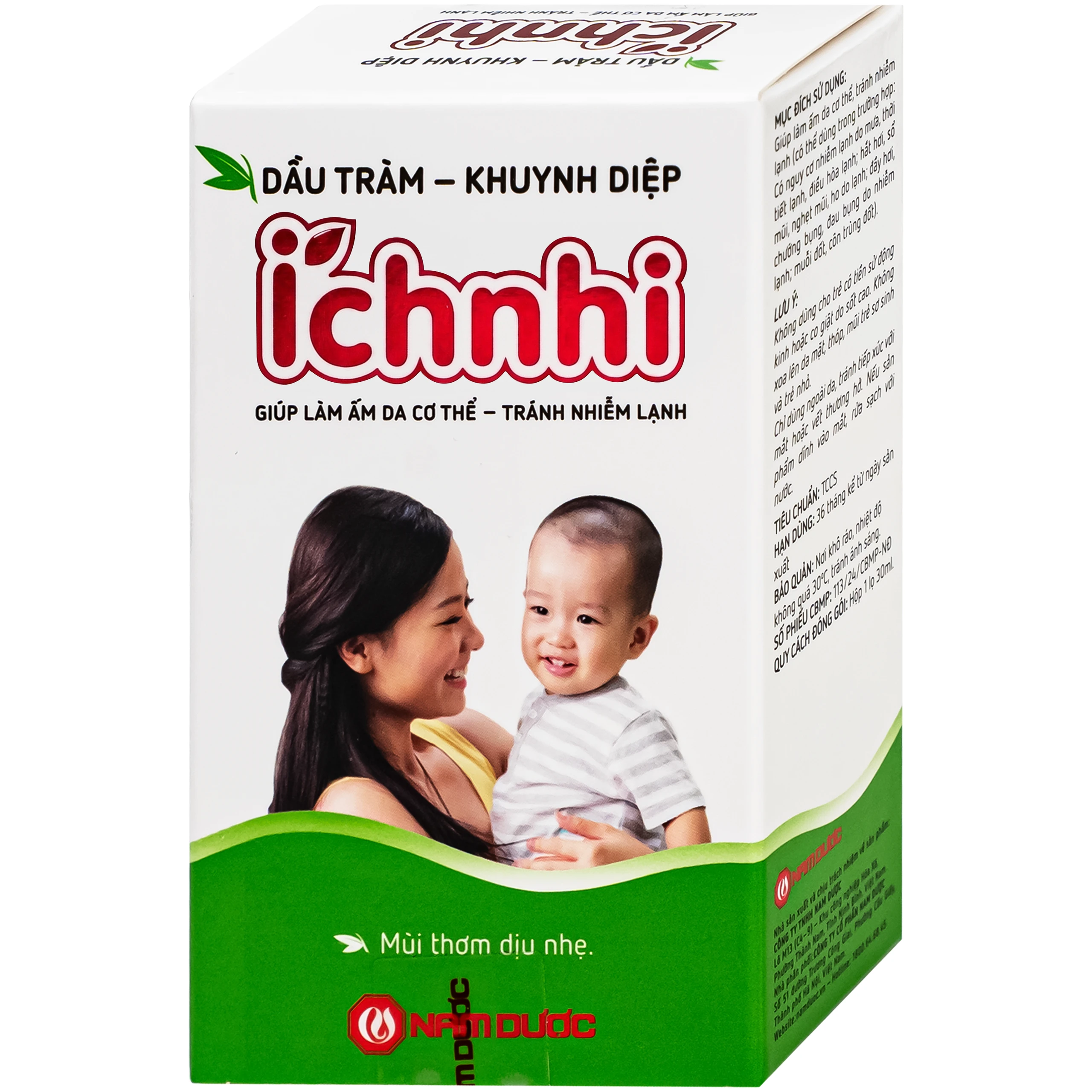 Dầu tràm khuynh diệp Ích nhi giúp giữ ấm cơ thể, phòng cảm lạnh (30ml) 3