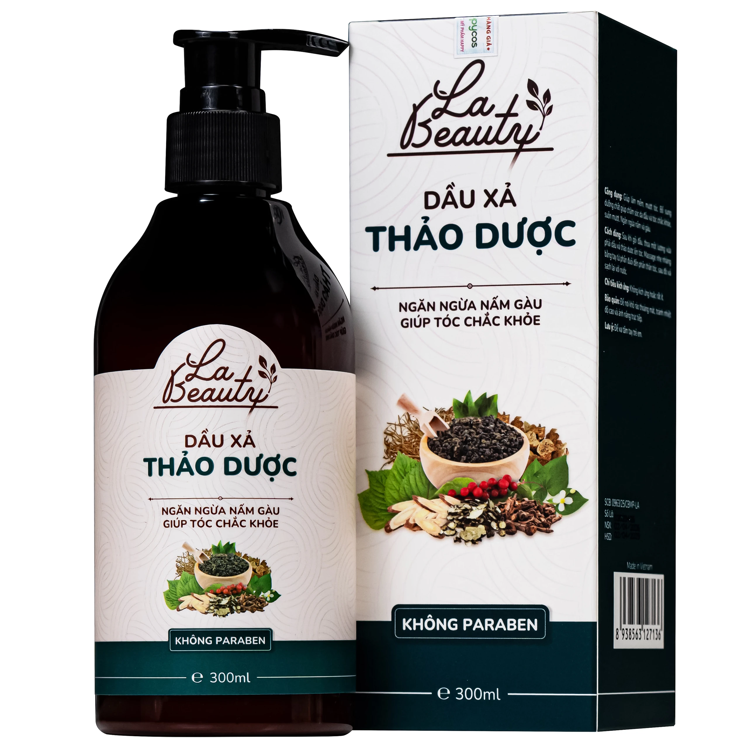 Dầu xả Thảo Dược La Beauty nuôi dưỡng da đầu, cho tóc suôn mượt (300ml)