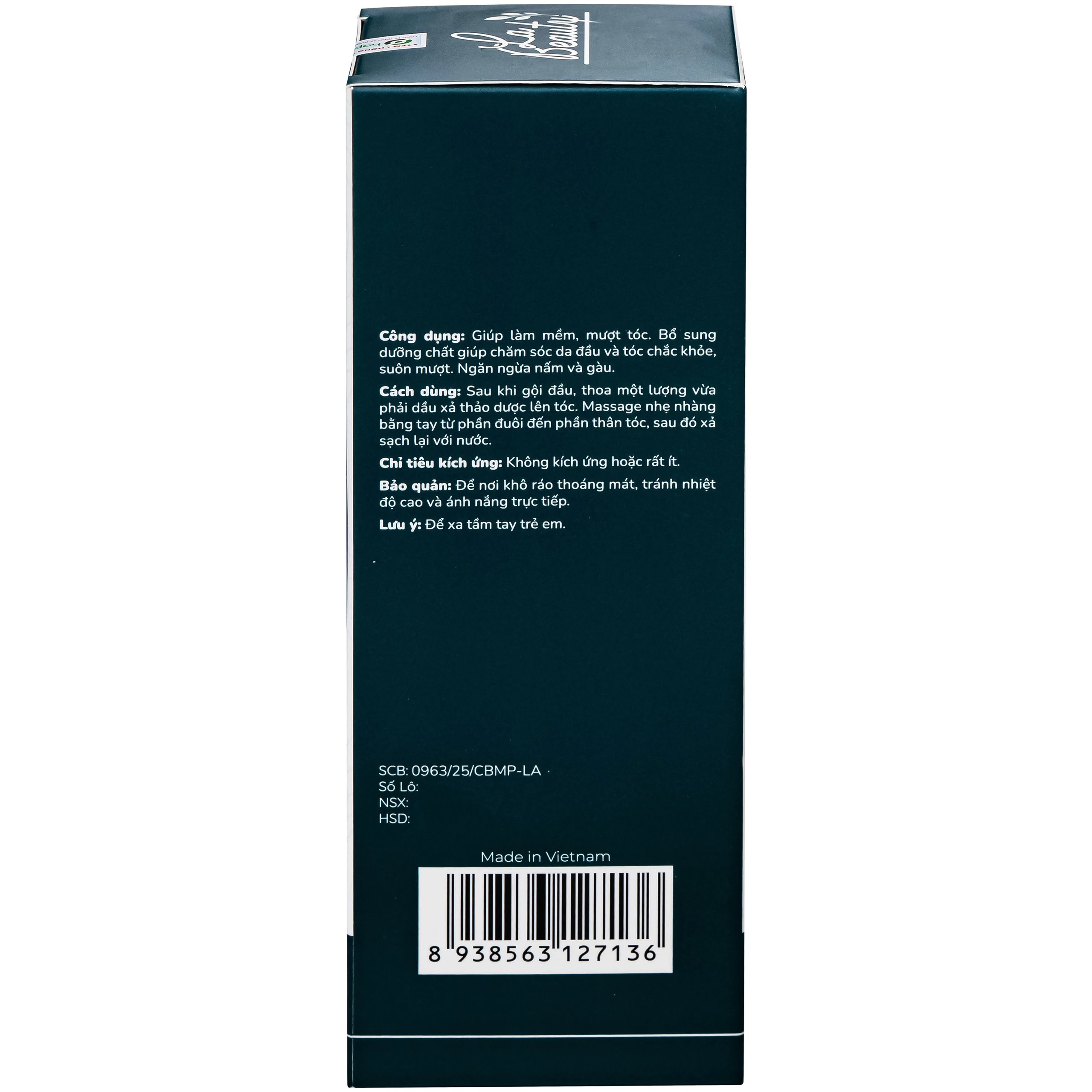 Dầu xả Thảo Dược La Beauty nuôi dưỡng da đầu, cho tóc suôn mượt (300ml)