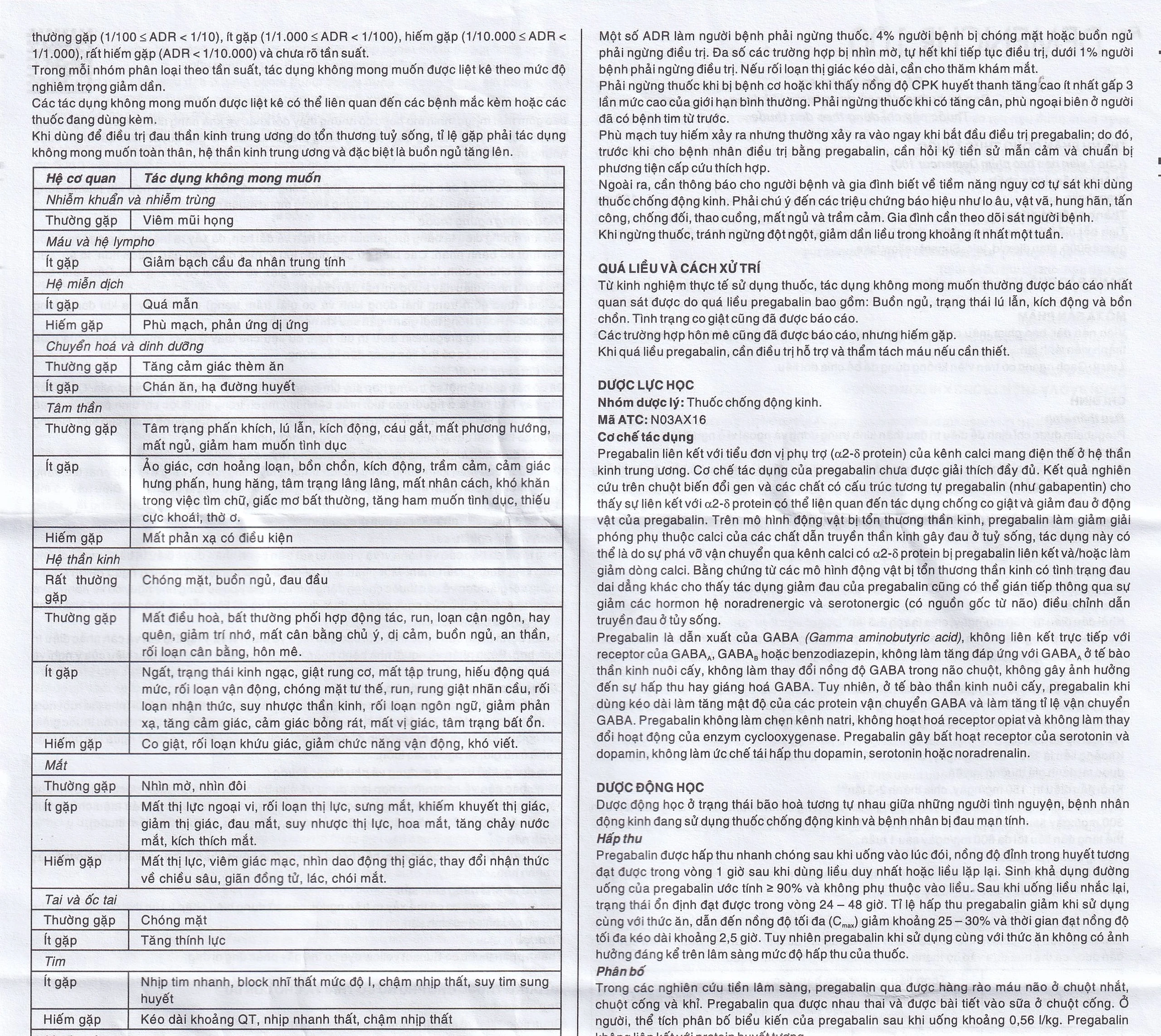 Thuốc Demencur 100 DaviPharm điều trị đau thần kinh trung ương và ngoại vi (3 vỉ x 10 viên)