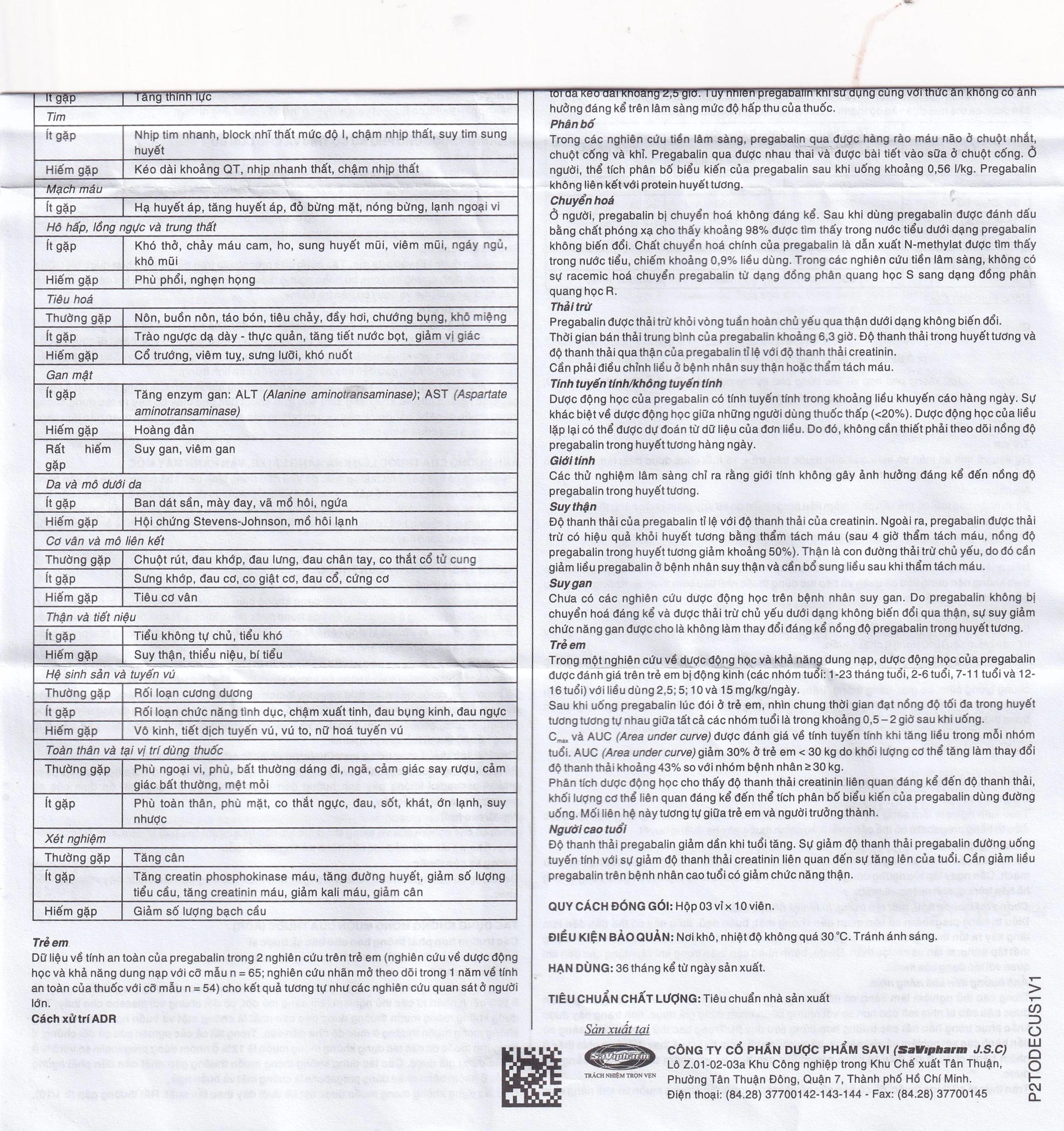 Thuốc Demencur 100 DaviPharm điều trị đau thần kinh trung ương và ngoại vi (3 vỉ x 10 viên)