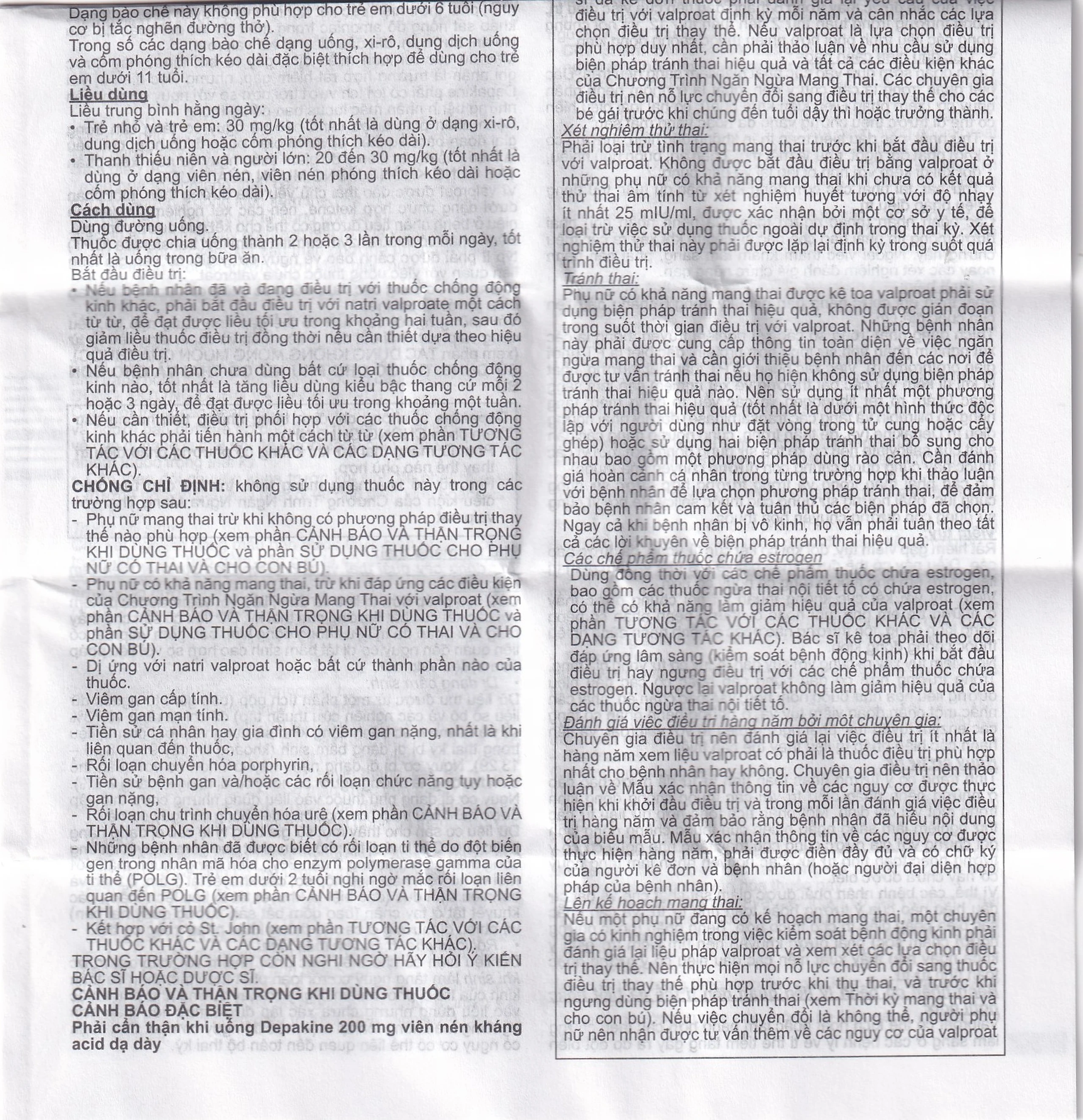 Thuốc Depakine 200mg Sanofi điều trị động kinh (40 viên)