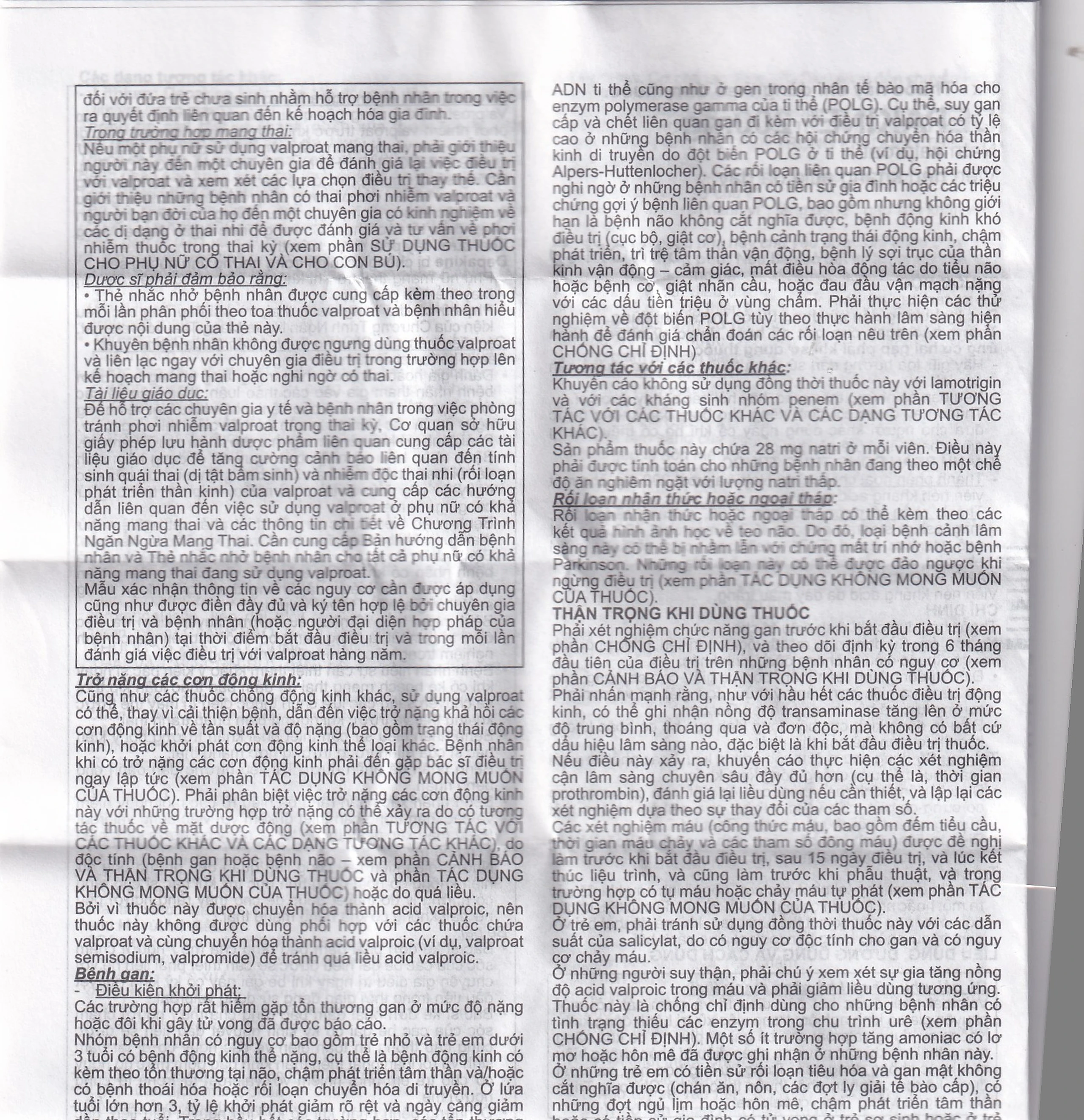 Thuốc Depakine 200mg Sanofi điều trị động kinh (40 viên)