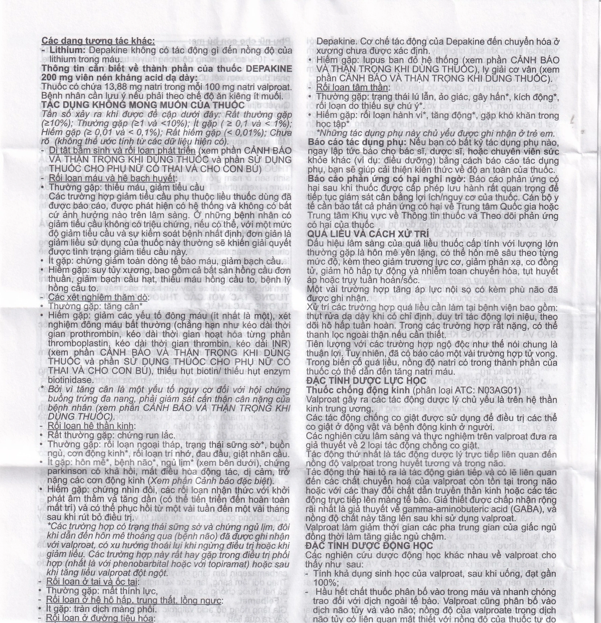 Thuốc Depakine 200mg Sanofi điều trị động kinh (40 viên)