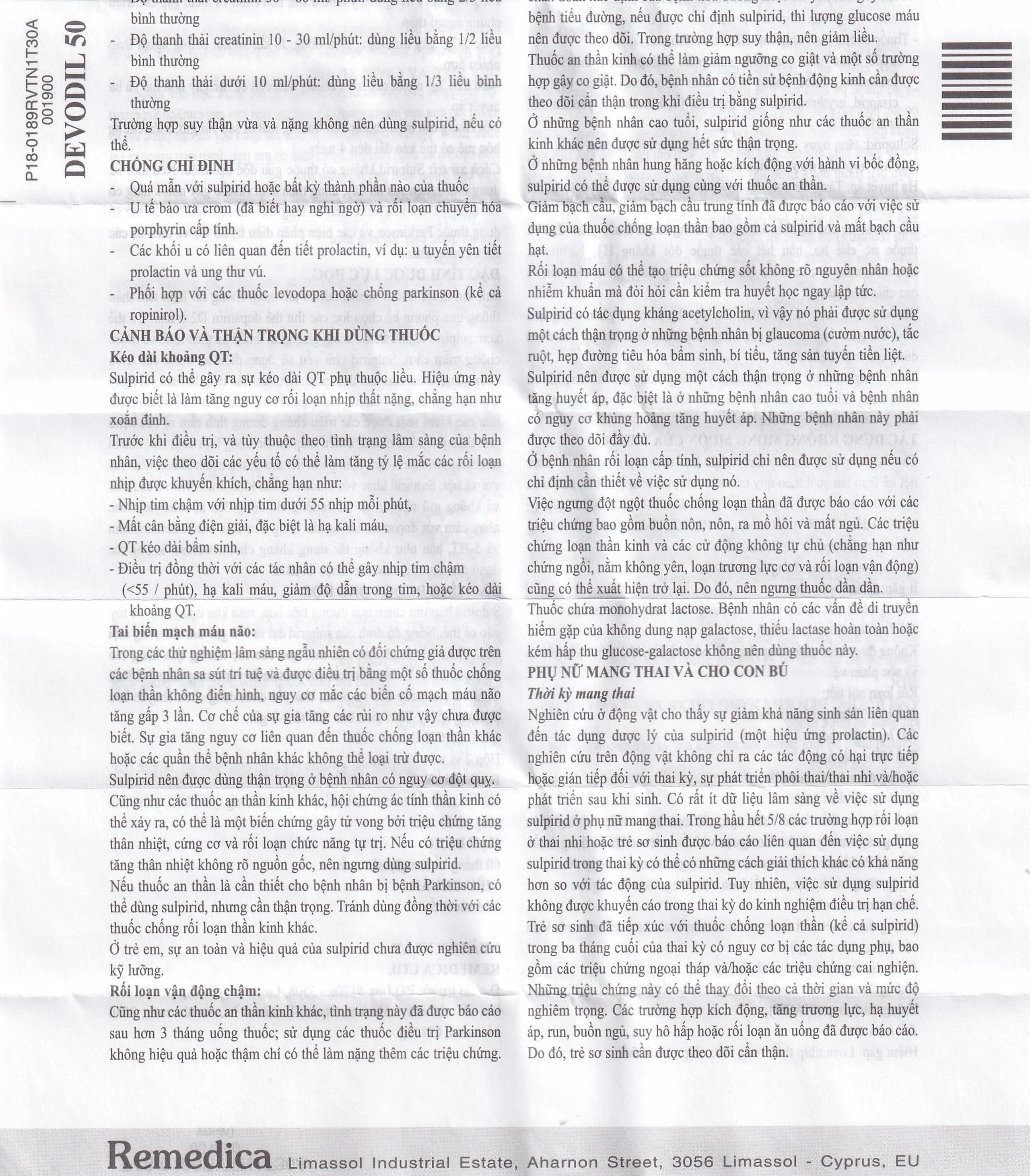 Thuốc Devodil Remedica điều trị ngắn hạn chứng lo âu, rối loạn hành vi nghiêm trọng (2 vỉ x 10 viên)