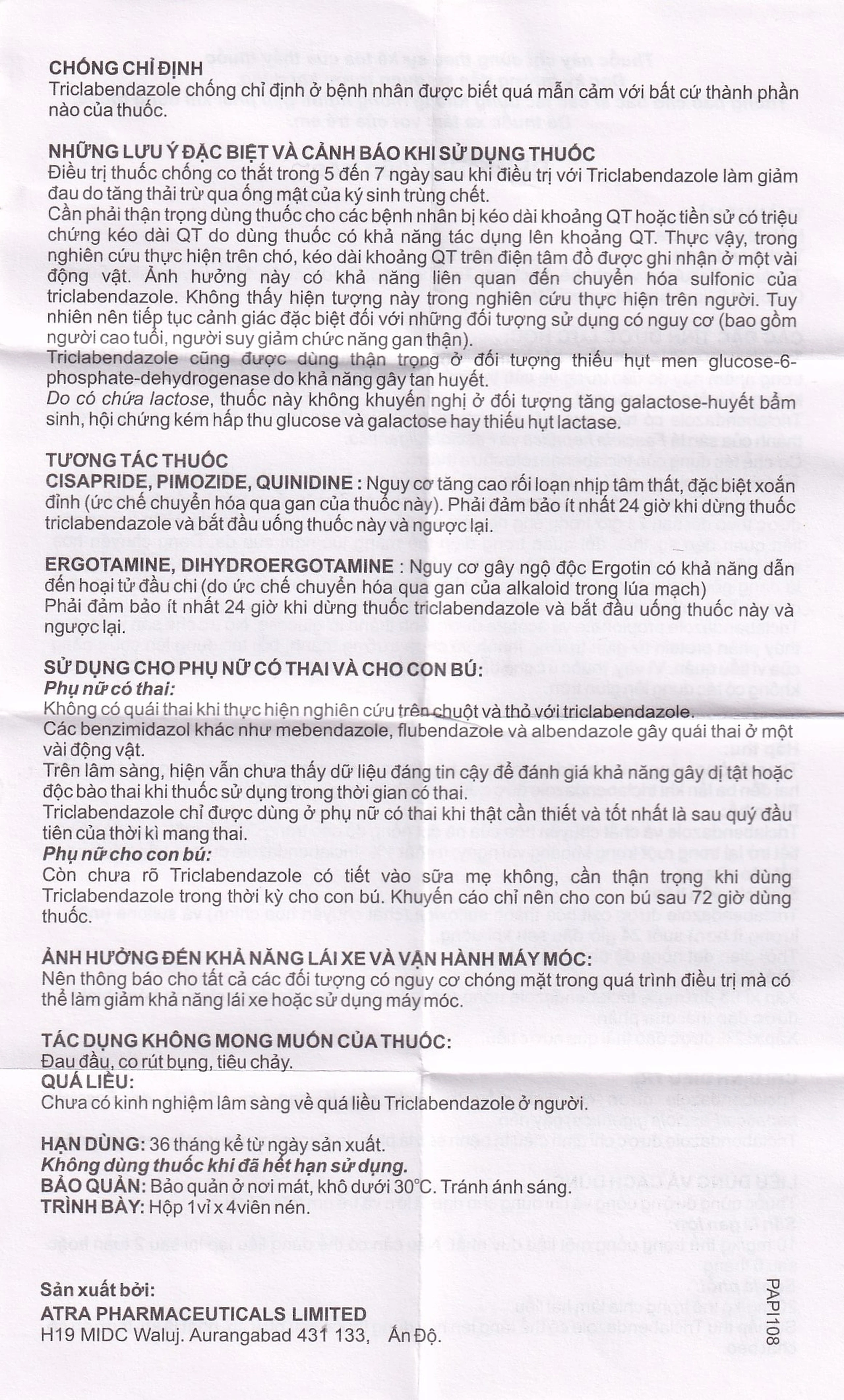 Thuốc Deworm AtraZeneca điều trị bệnh sán lá gan lớn, sán lá phổi (4 viên)