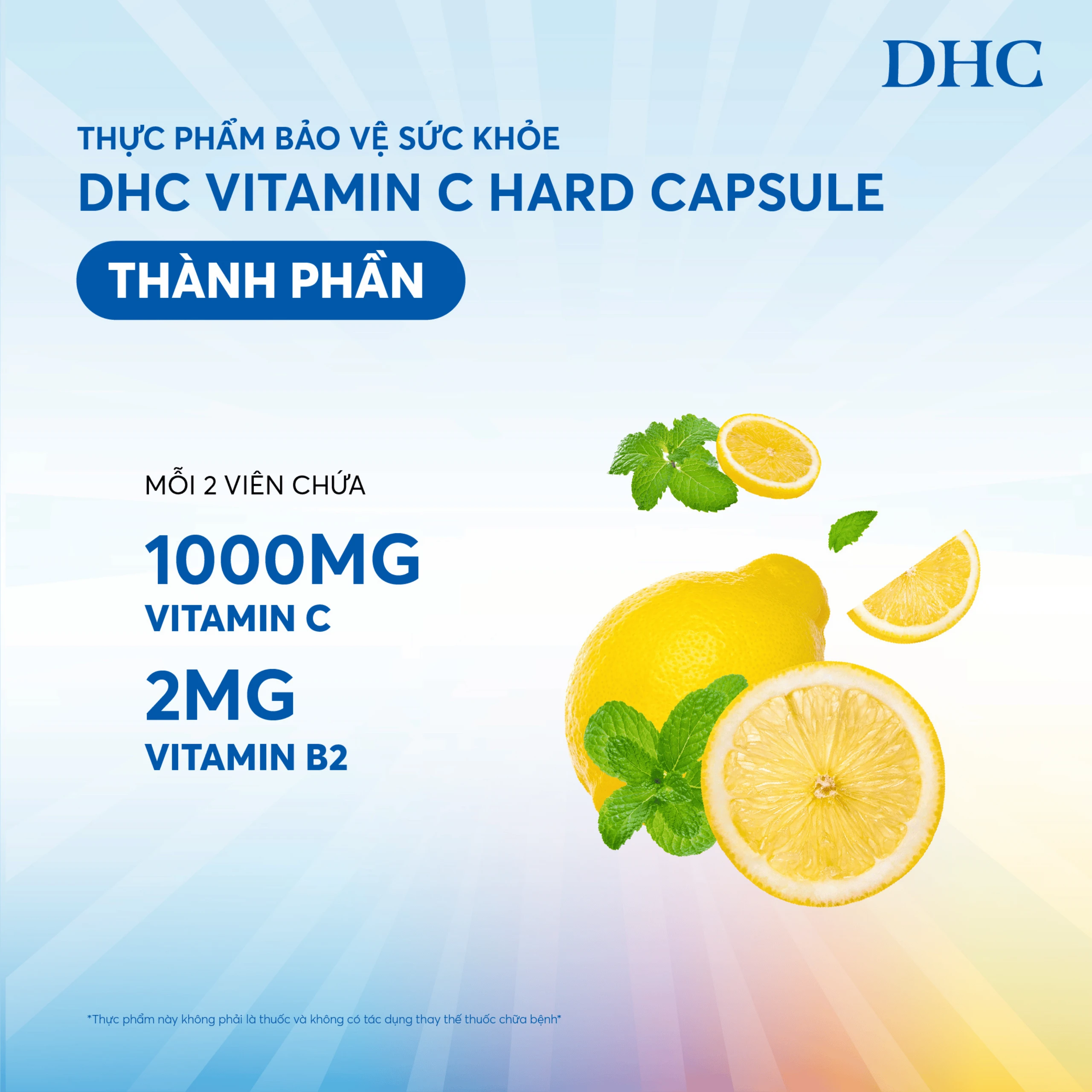 Viên giúp da sáng mịn Vitamin C DHC (60 viên) 3