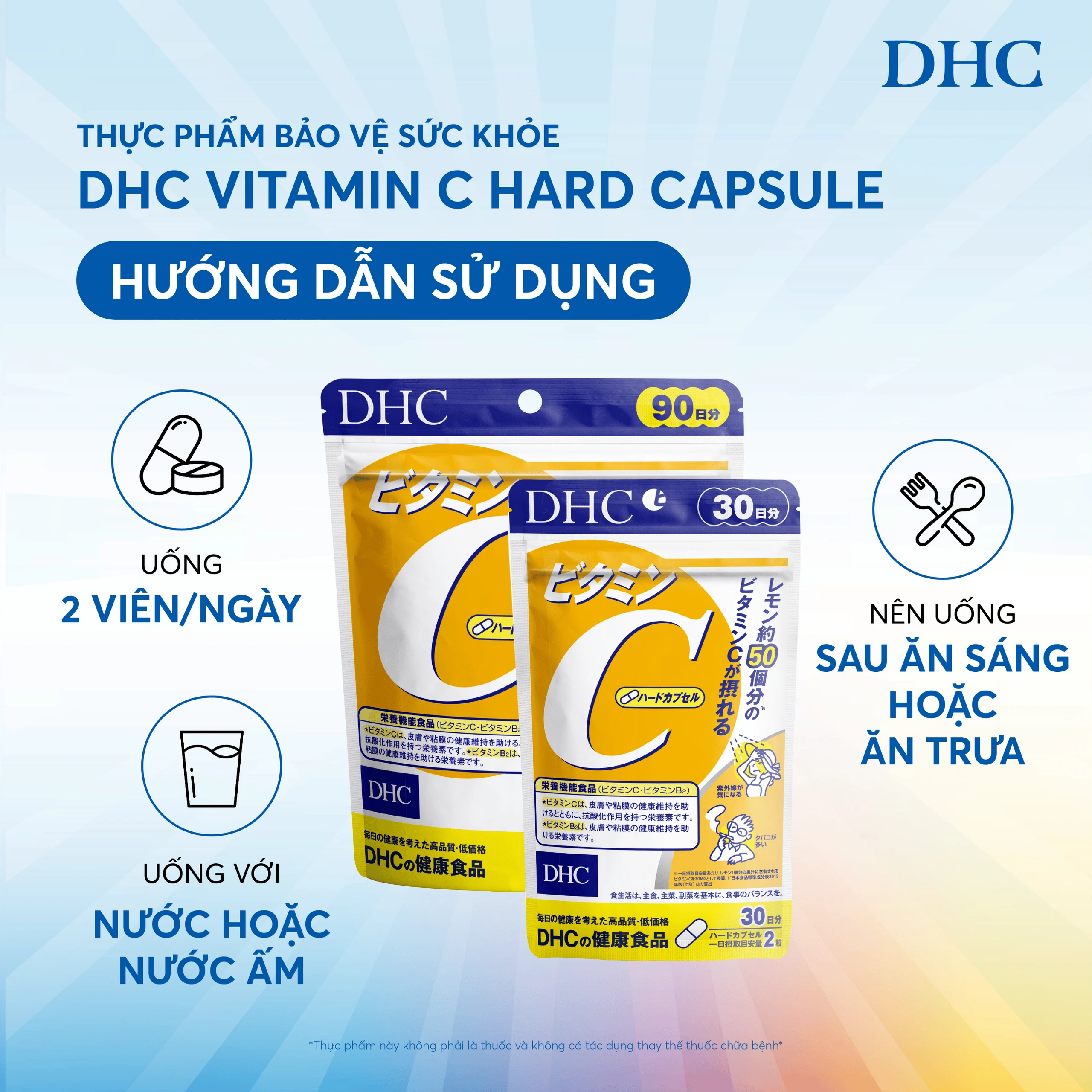 Viên giúp da sáng mịn Vitamin C DHC (60 viên) 6