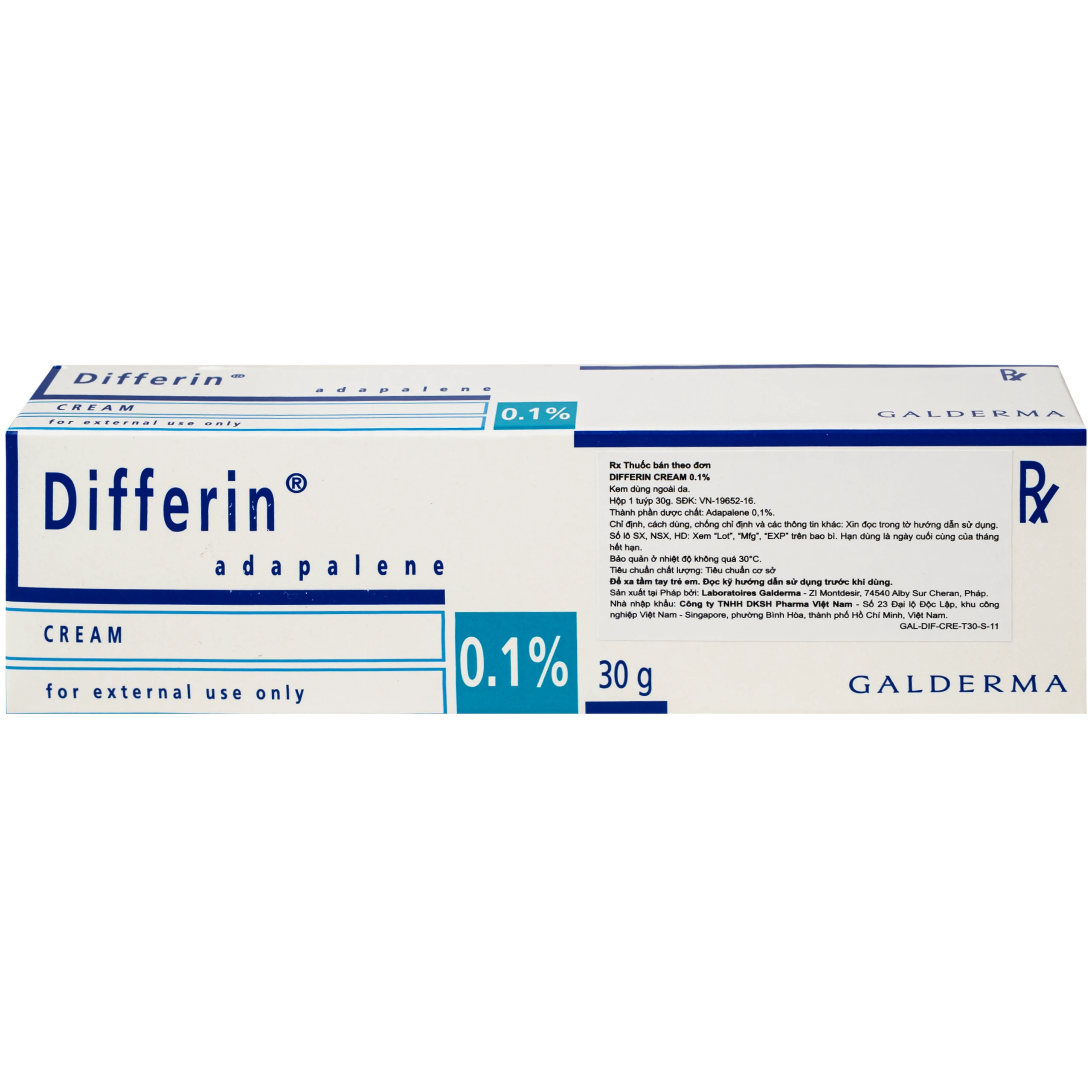 Kem Differin Galderma điều trị mụn trứng cá (30g) 2