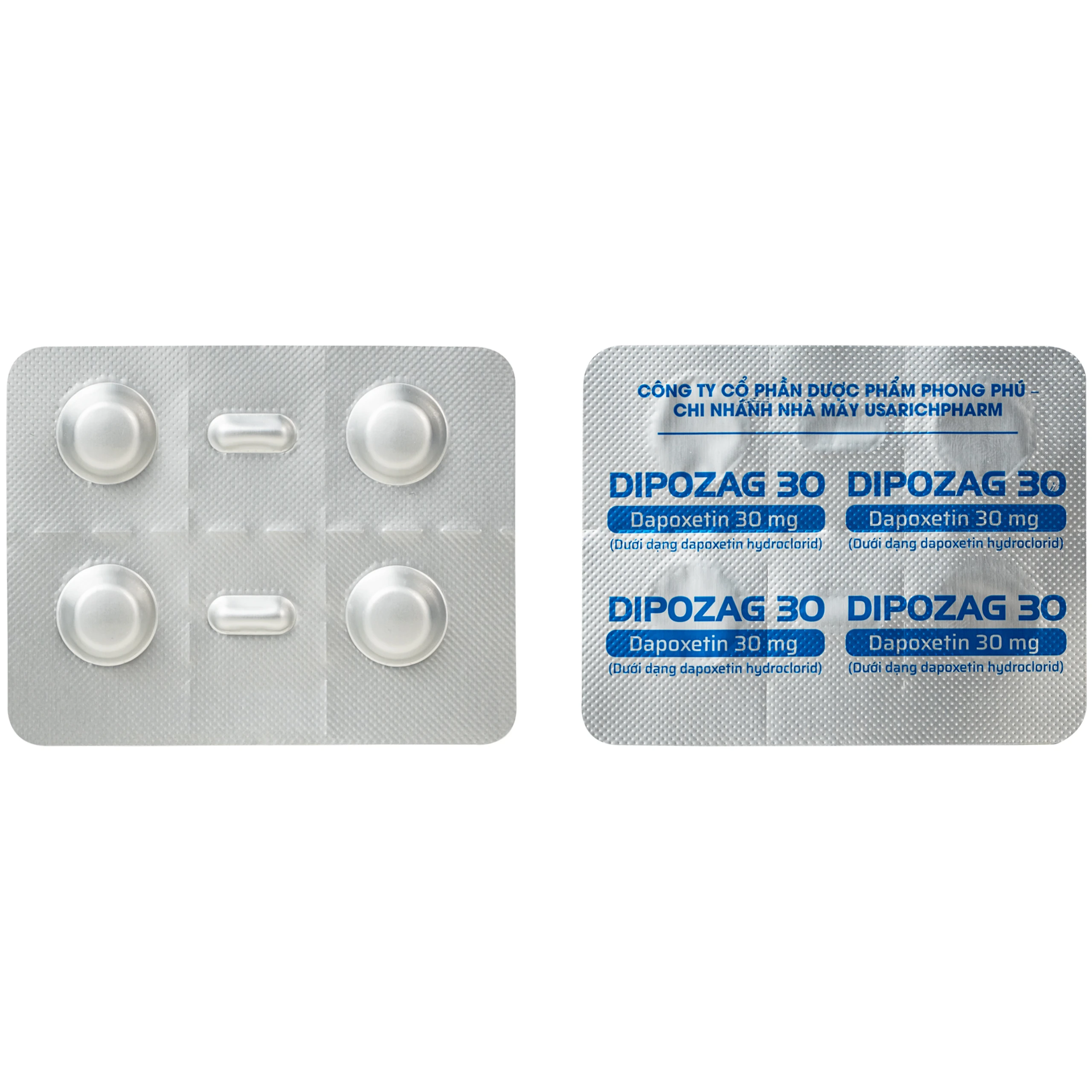 Thuốc Dipozag 30mg Liviat điều trị xuất tinh sớm ở nam giới (1vỉ x 4 viên) 5