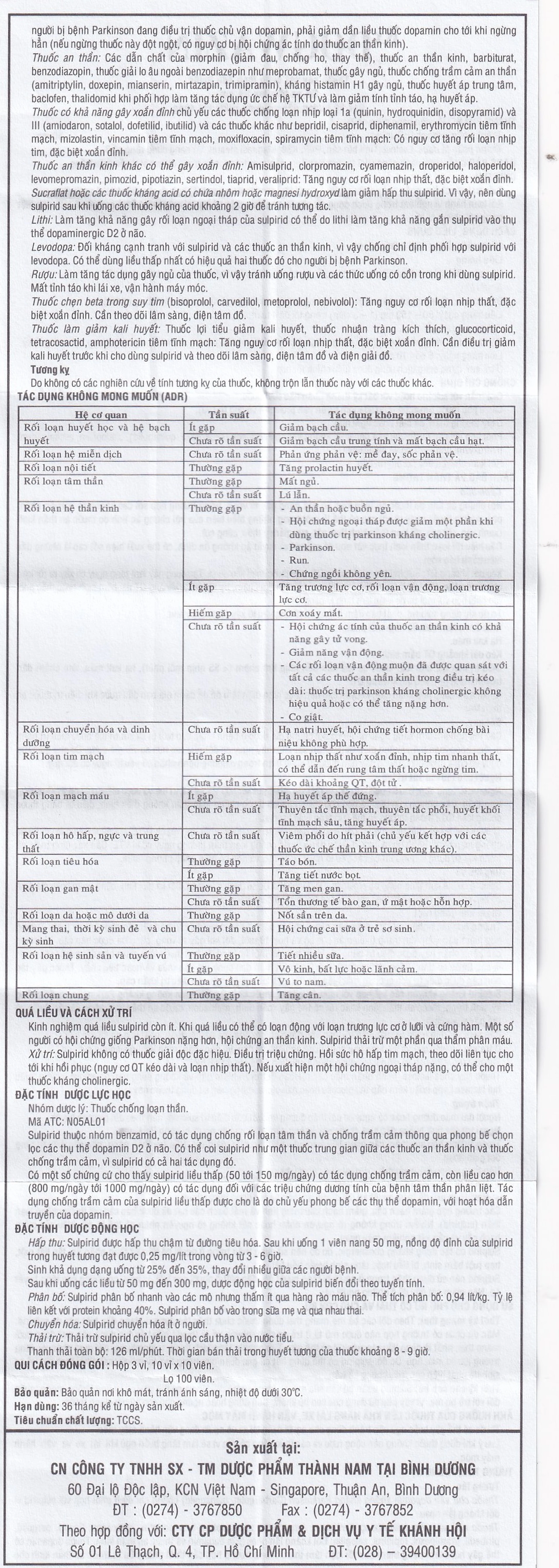 Thuốc Dogwazin Thành Nam điều trị các triệu chứng lo âu, rối loạn hành vi nặng (3 vỉ x 10 viên)