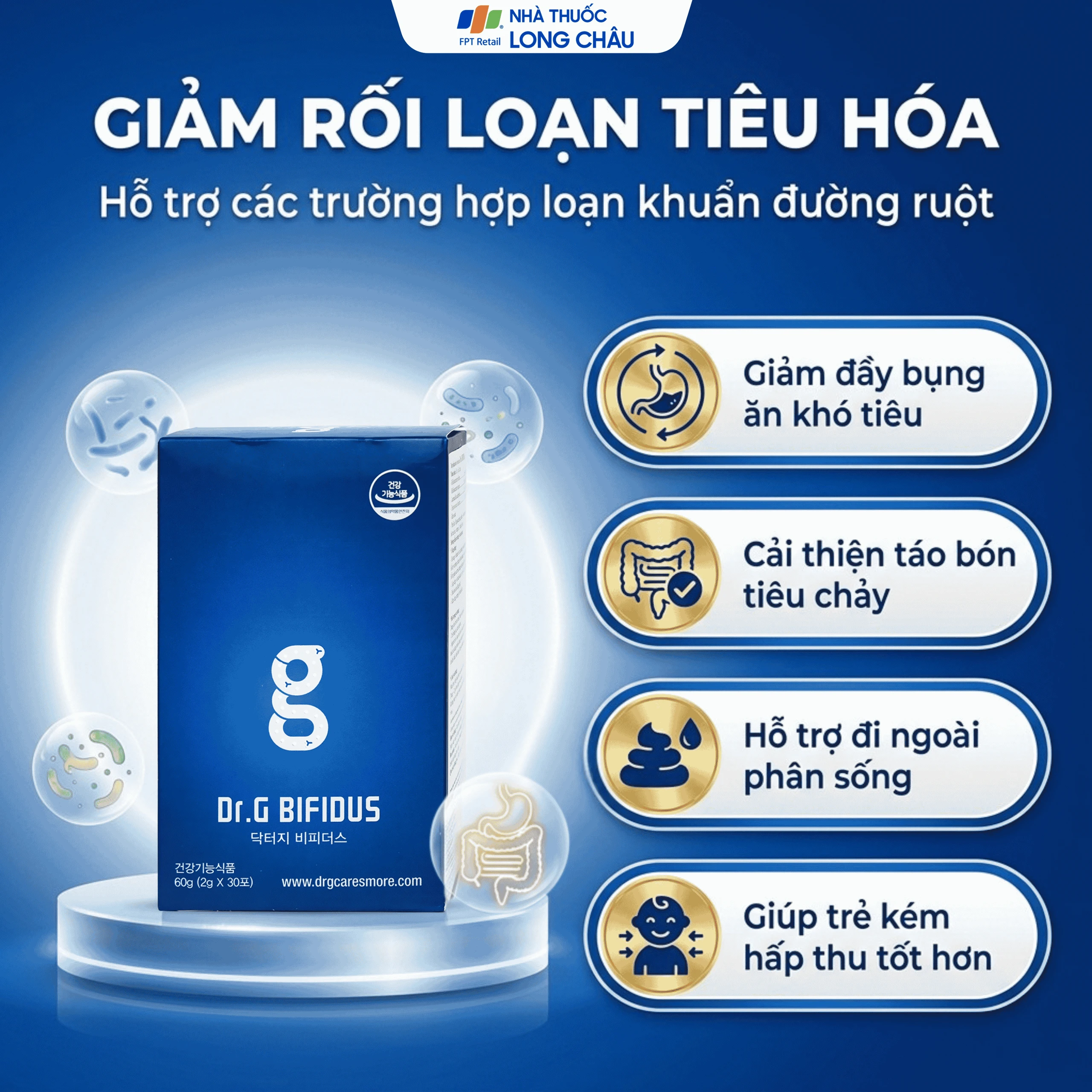 Bột hỗ trợ cải thiện hệ tiêu hóa Dr.G Bifidus Bifido (2g x 30 gói) 4