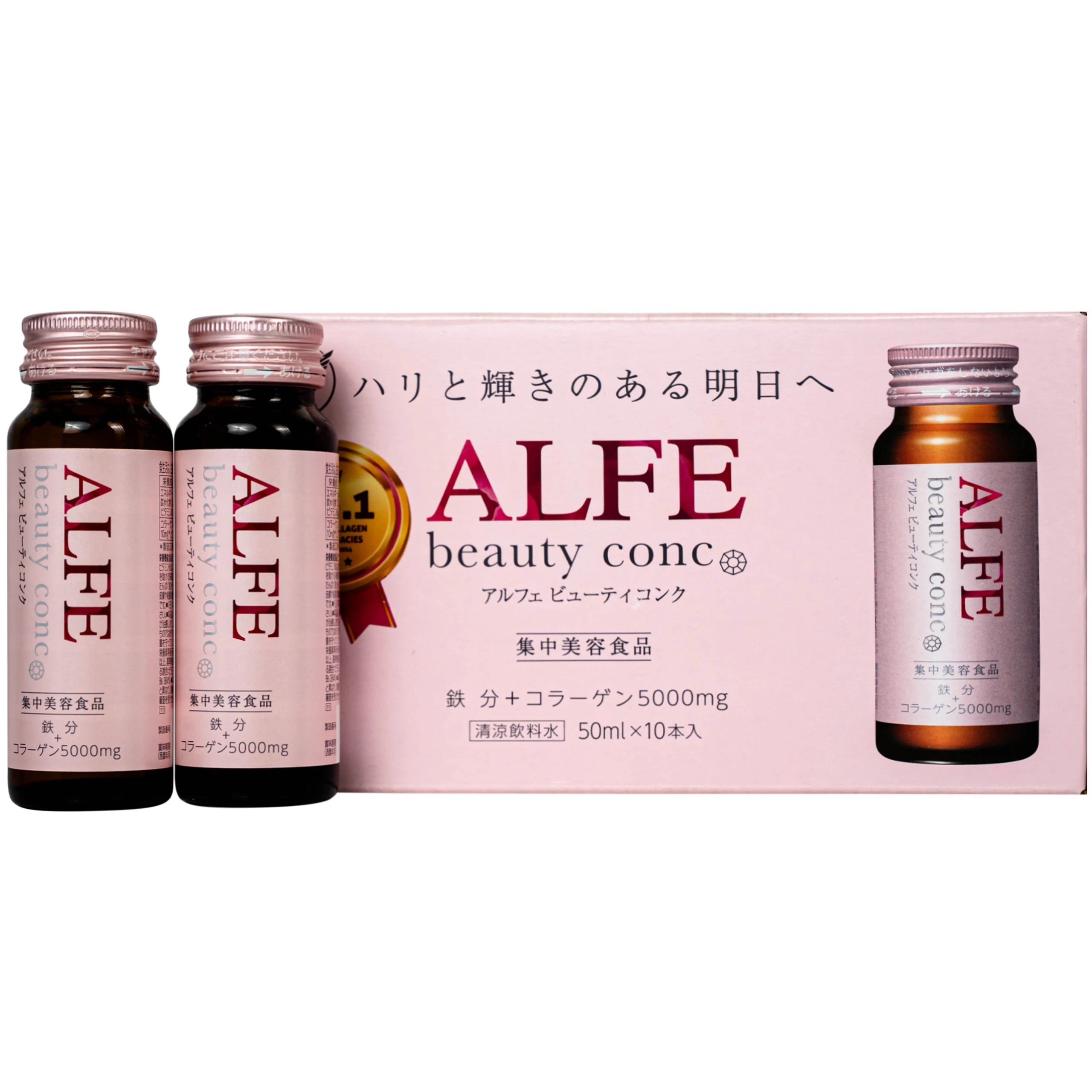 Dung dịch bổ sung collagen Alfe Beauty Conc Daido (10 chai x 50ml)