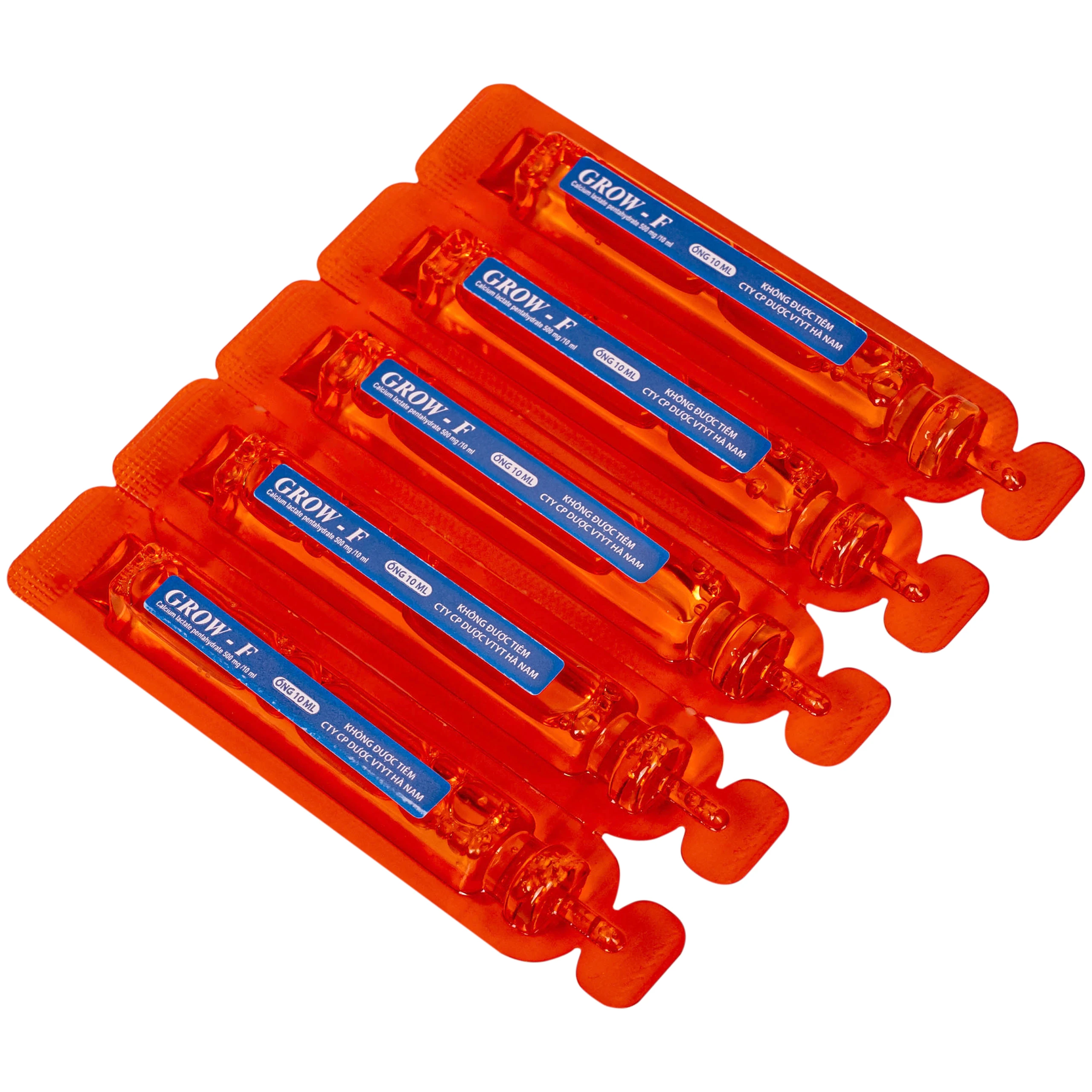Dung dịch Grow - F Hanapharm điều trị tình trạng thiếu Calci (20 ống x 10ml) 5
