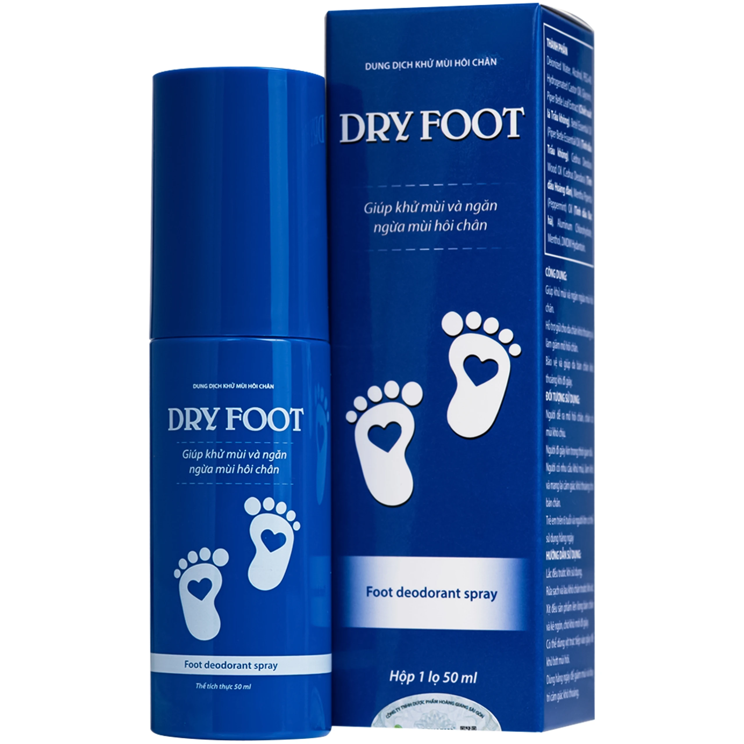 Dung dịch khử mùi Dry foot HGSG giúp khử mùi và ngăn ngừa hôi chân, nấm chân, giảm mồ hôi (50ml) 1