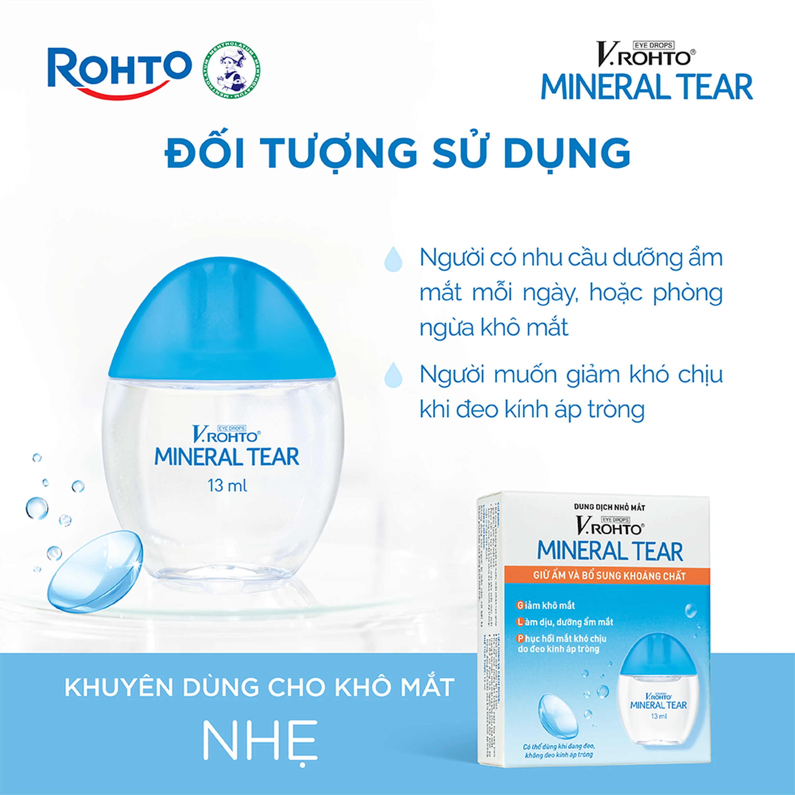 Nhỏ mắt V.Rohto Mineral Tear 13ml hỗ trợ dưỡng ẩm, bổ sung khoáng chất 4