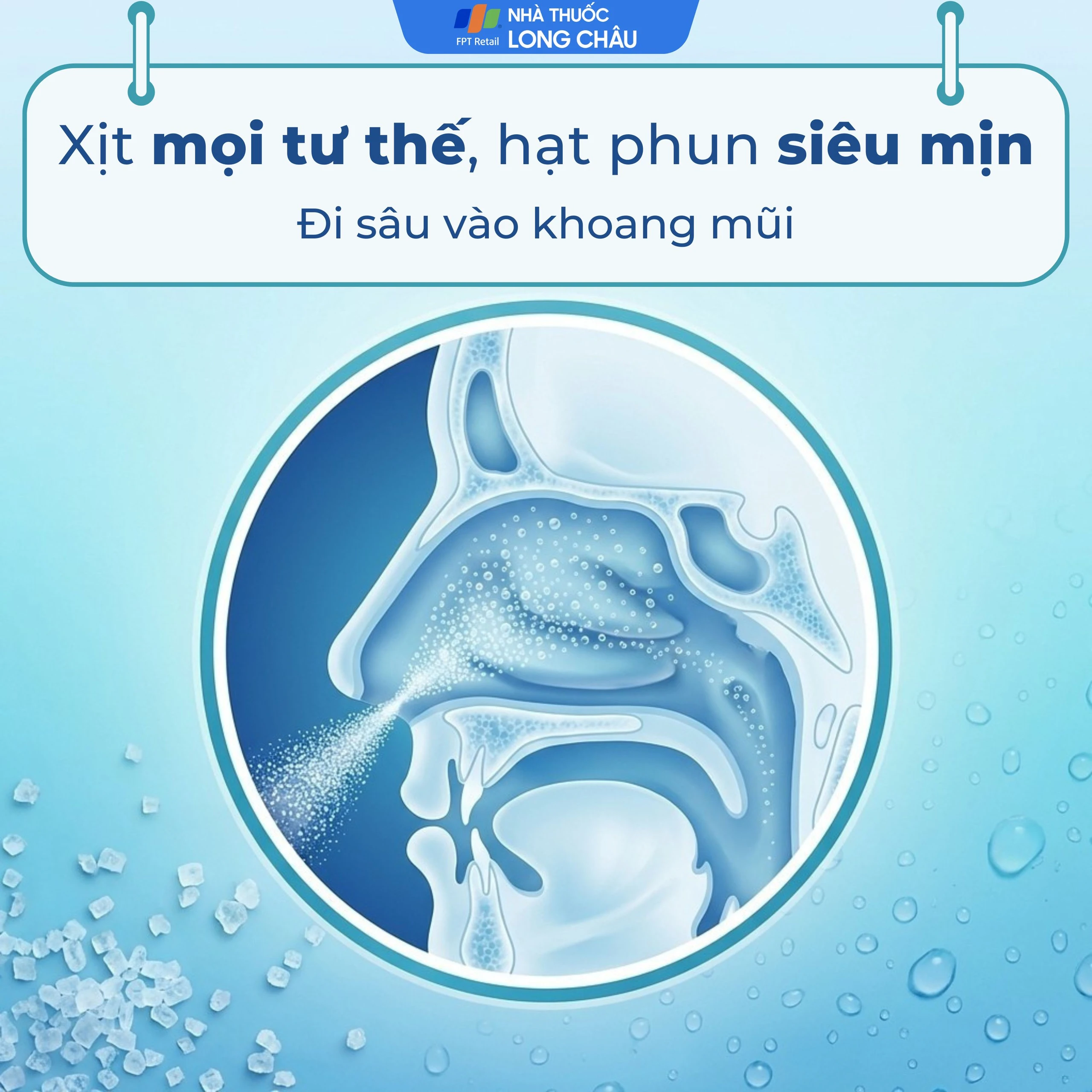 Xịt mũi Saltmax spay 100ml Việt Sinh giúp vệ sinh mũi, giữ ẩm niêm mạc mũi