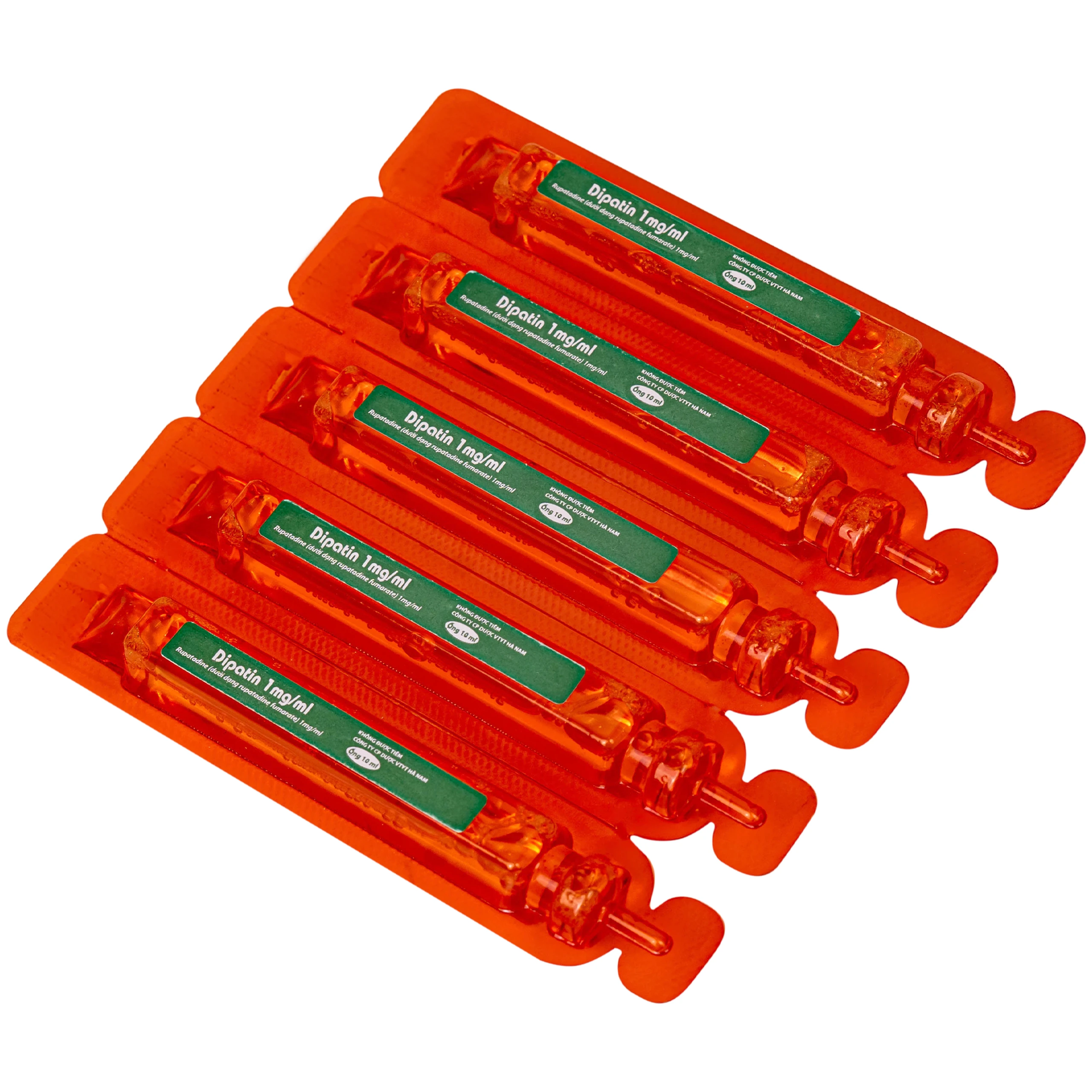 Dung dịch uống Dipatin 1mg/ml Hà Nam điều trị triệu chứng viêm mũi dị ứng và bệnh mày đay (20 ống x 10ml)