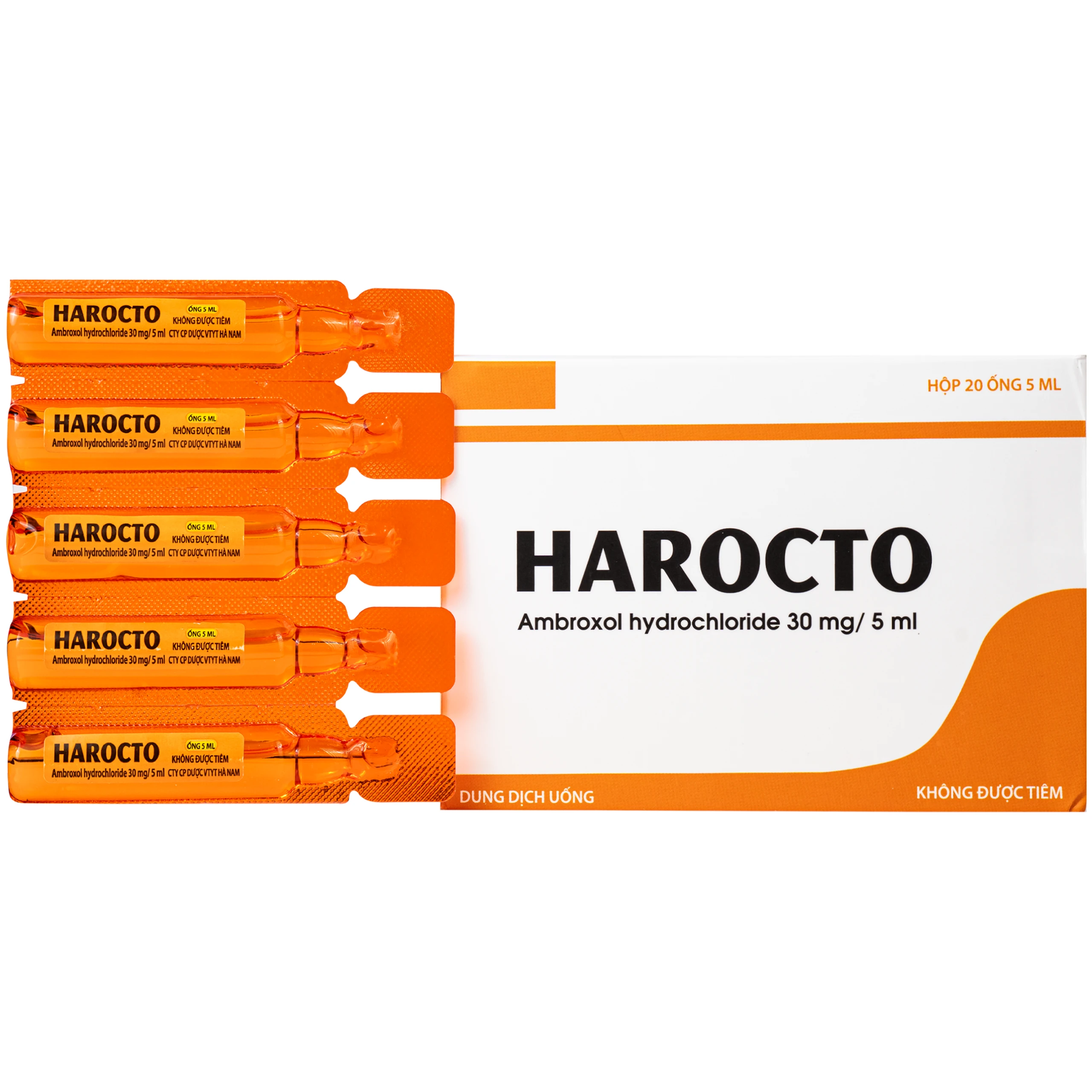 Thuốc Harocto Hà Nam tiêu chất nhầy đường hô hấp (20 ống x 5ml) 1