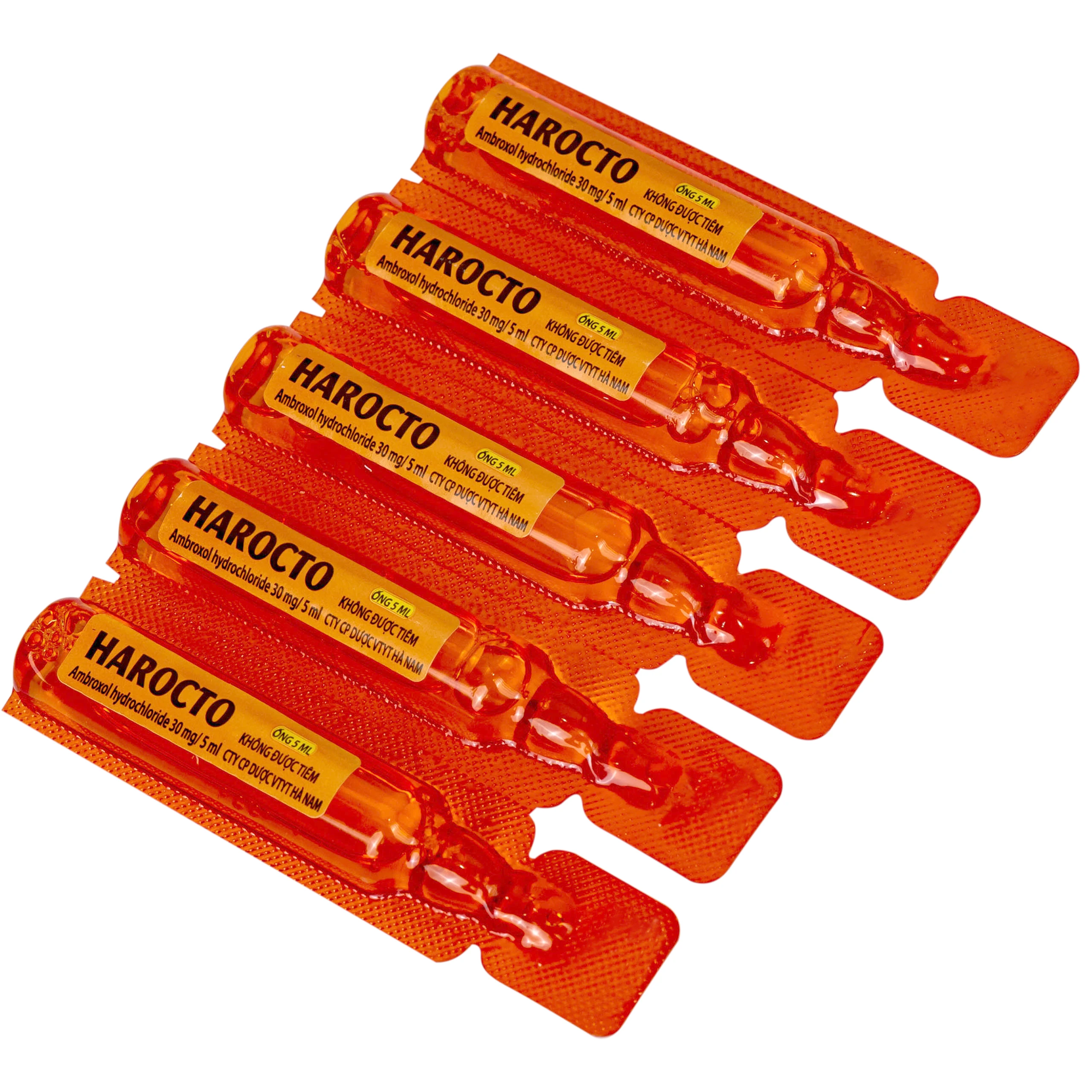 Thuốc Harocto Hà Nam tiêu chất nhầy đường hô hấp (20 ống x 5ml) 5
