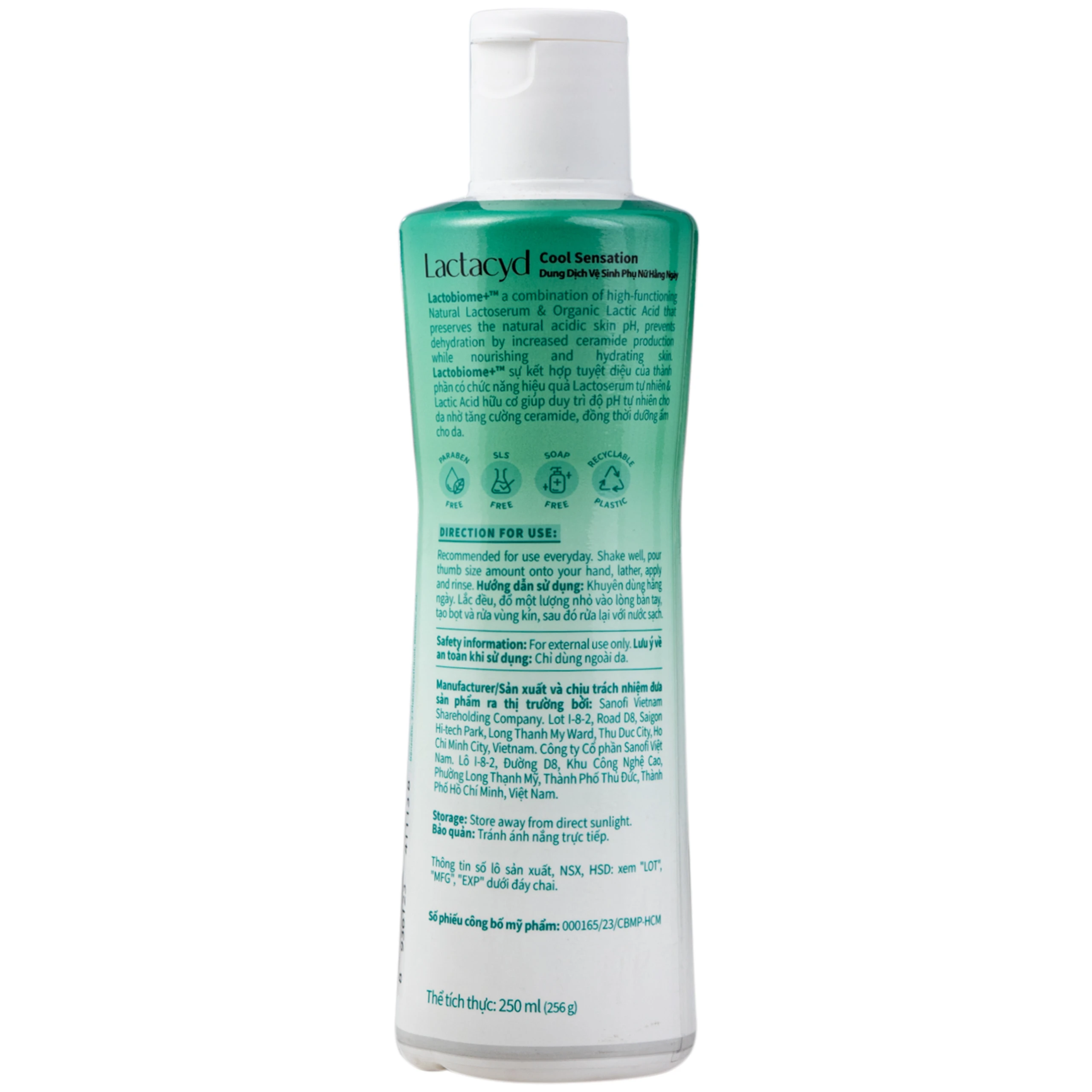 Dung Dịch Vệ Sinh Phụ Nữ Lactacyd Cool Sensation (250ml) 3
